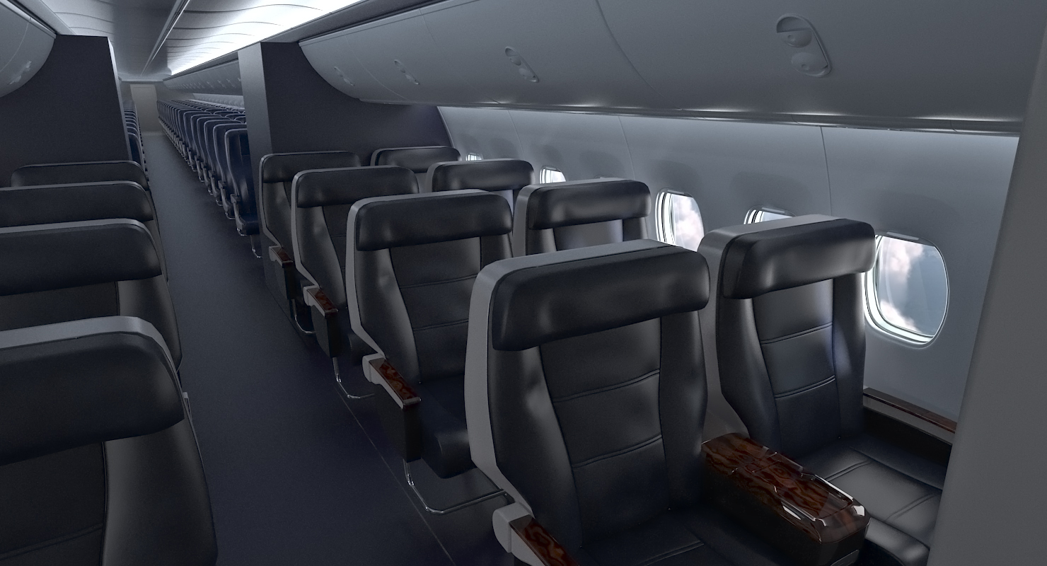 3D Boeing 737 800 with Interior American Airlines