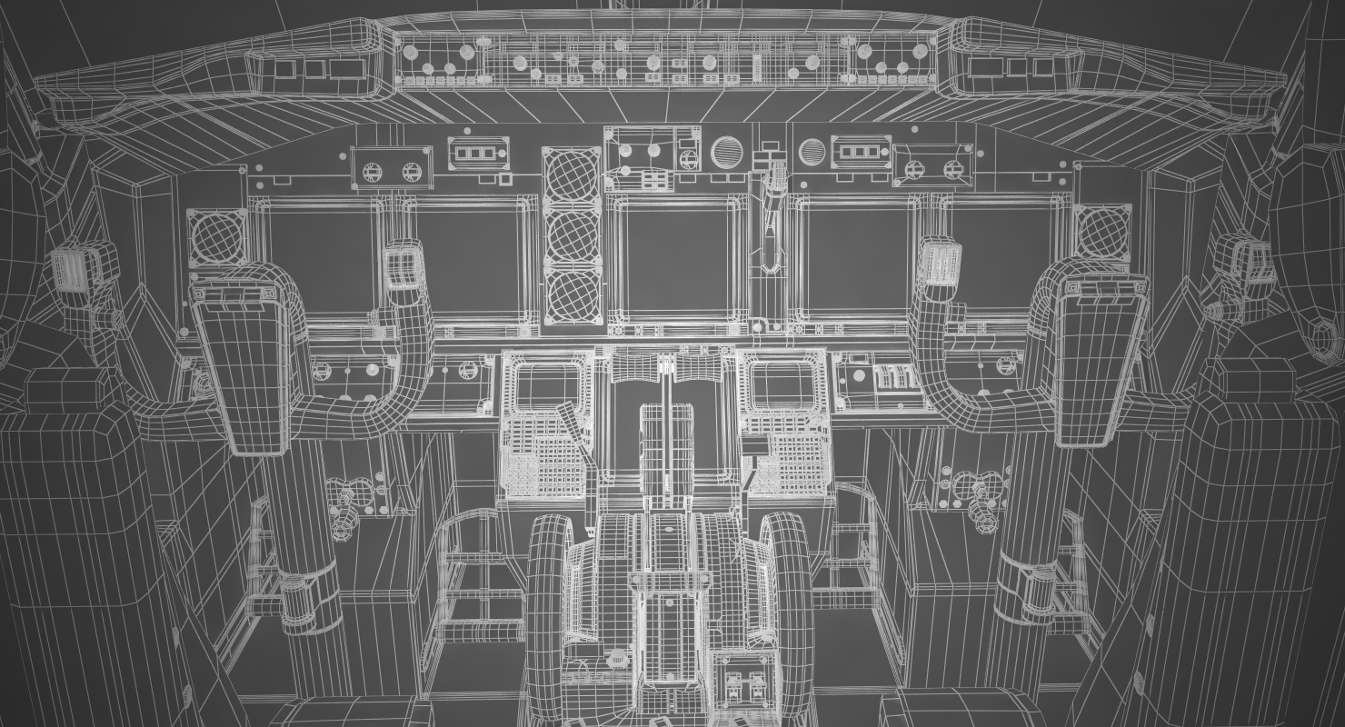3D Boeing 737 800 with Interior American Airlines