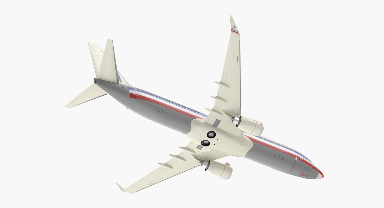 3D Boeing 737 800 with Interior American Airlines