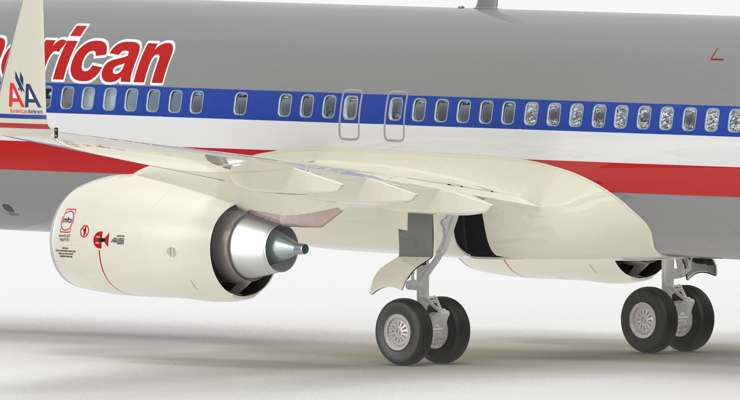 3D Boeing 737 800 with Interior American Airlines