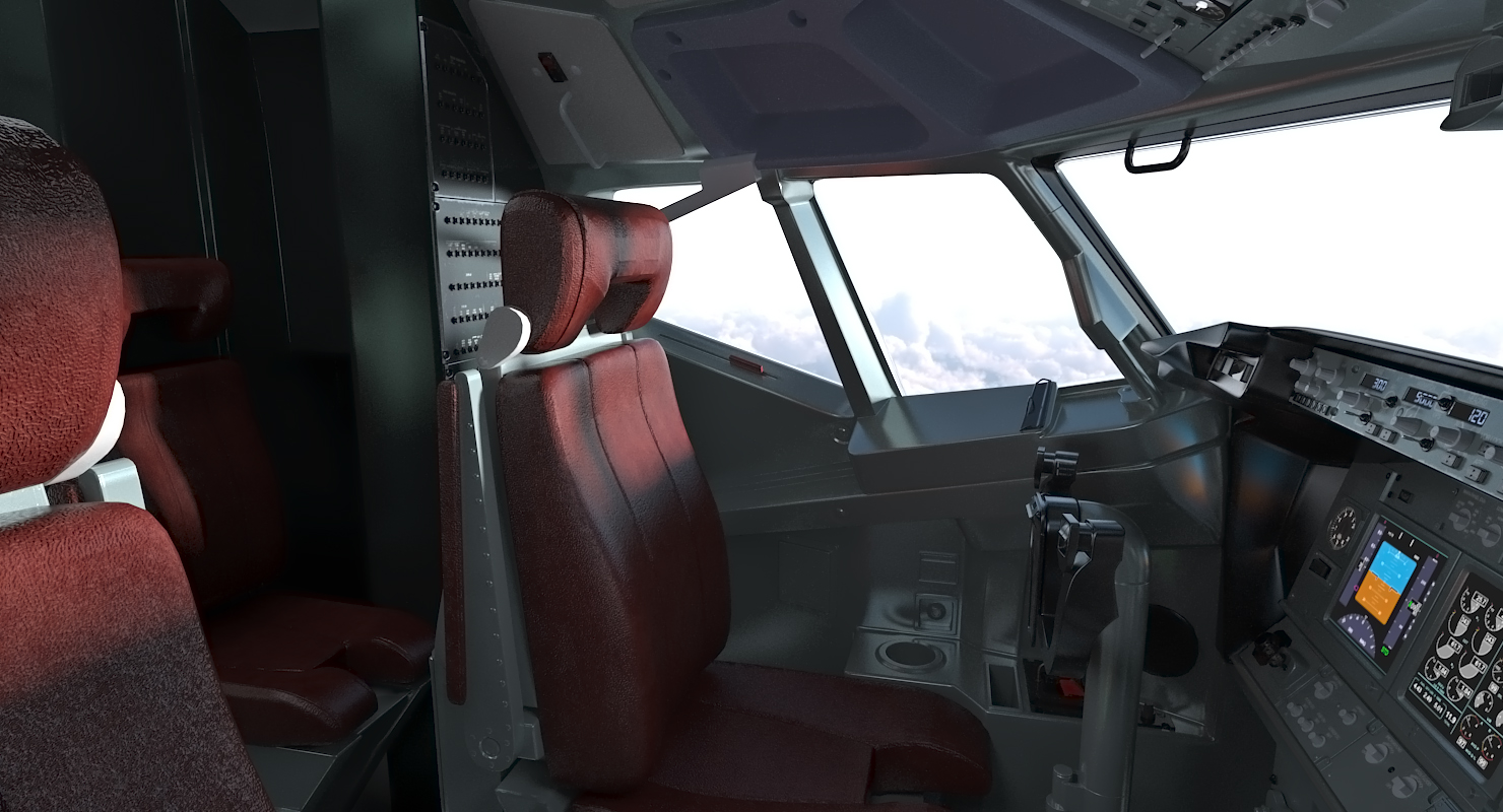 3D Boeing 737 800 with Interior American Airlines
