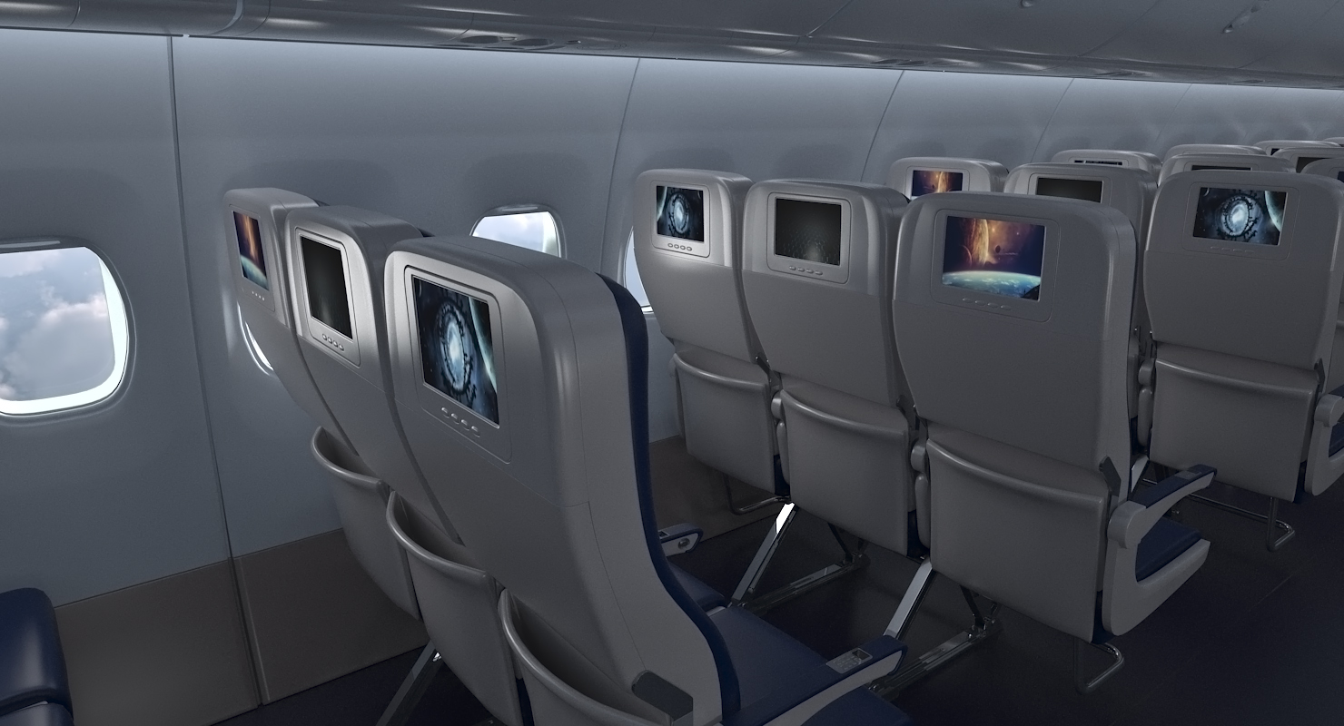 3D Boeing 737 800 with Interior American Airlines