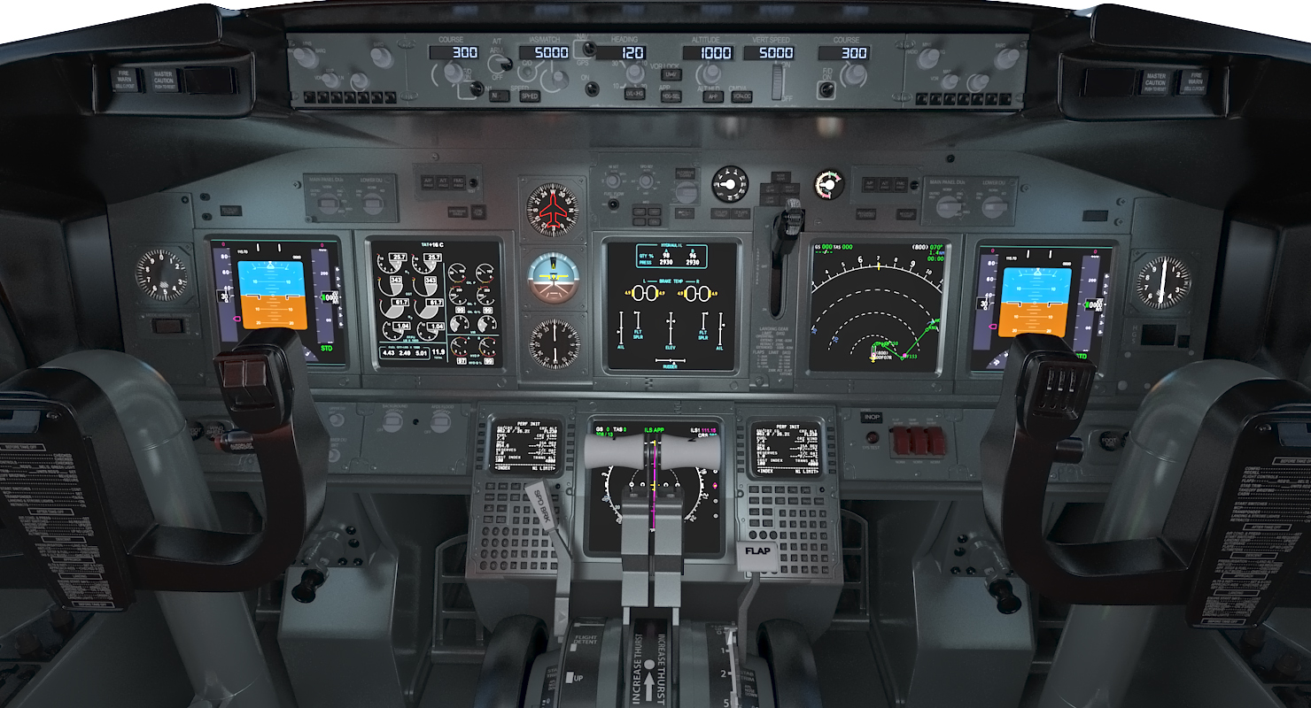 3D Boeing 737 800 with Interior American Airlines