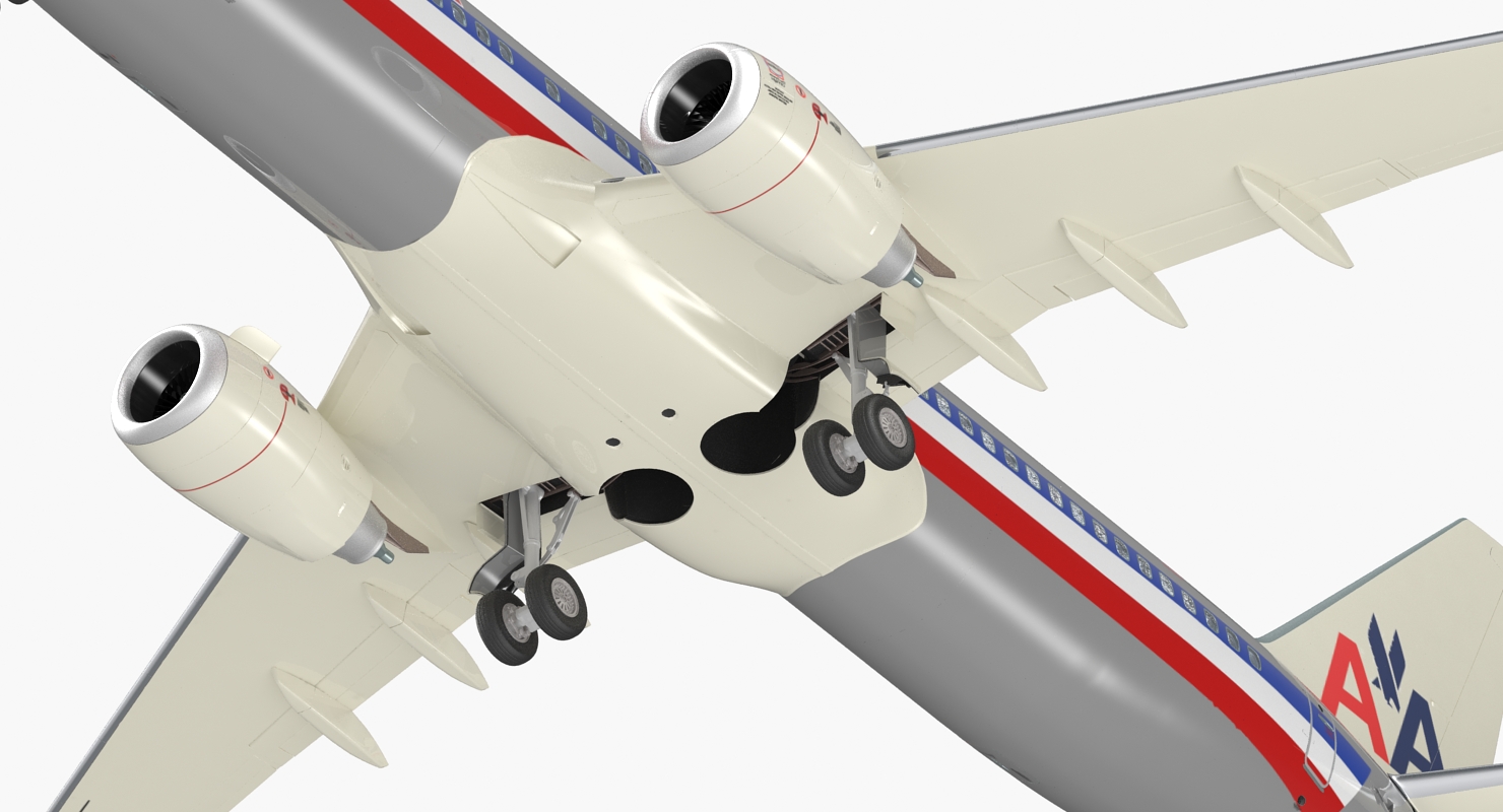 3D Boeing 737 800 with Interior American Airlines