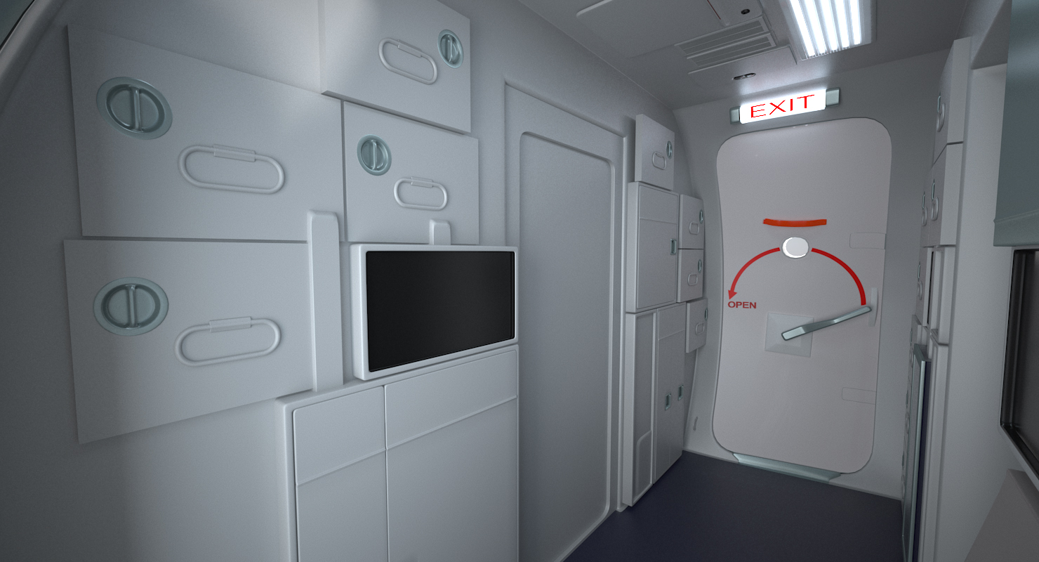3D Boeing 737 800 with Interior American Airlines