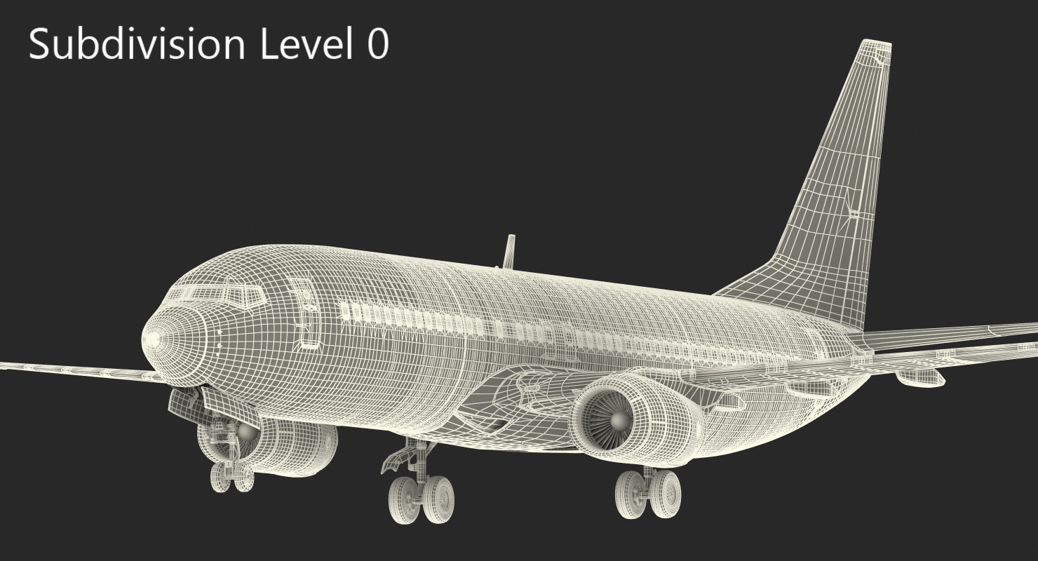3D Boeing 737 800 with Interior American Airlines