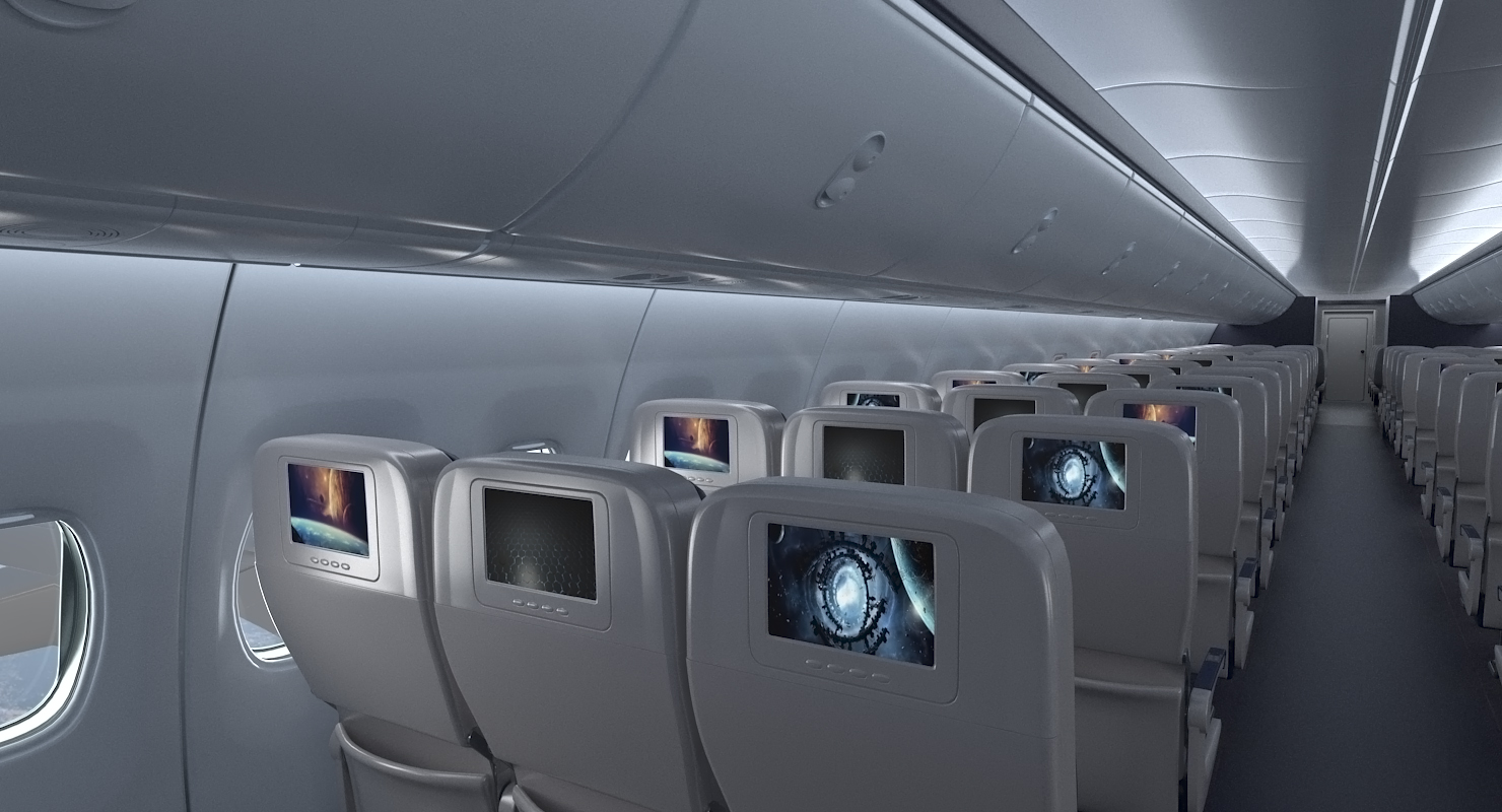 3D Boeing 737 800 with Interior American Airlines