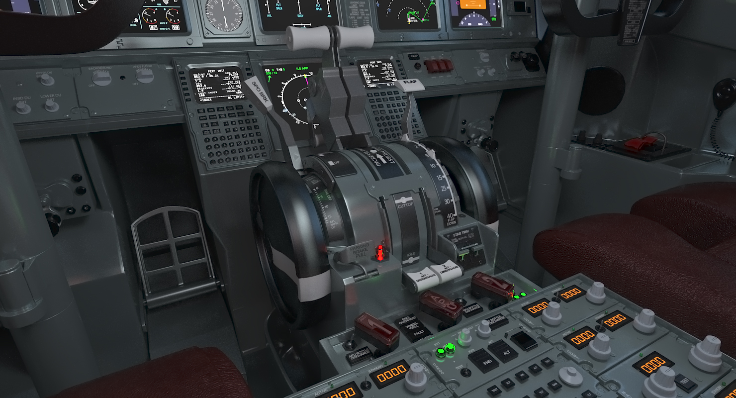 3D Boeing 737 800 with Interior American Airlines