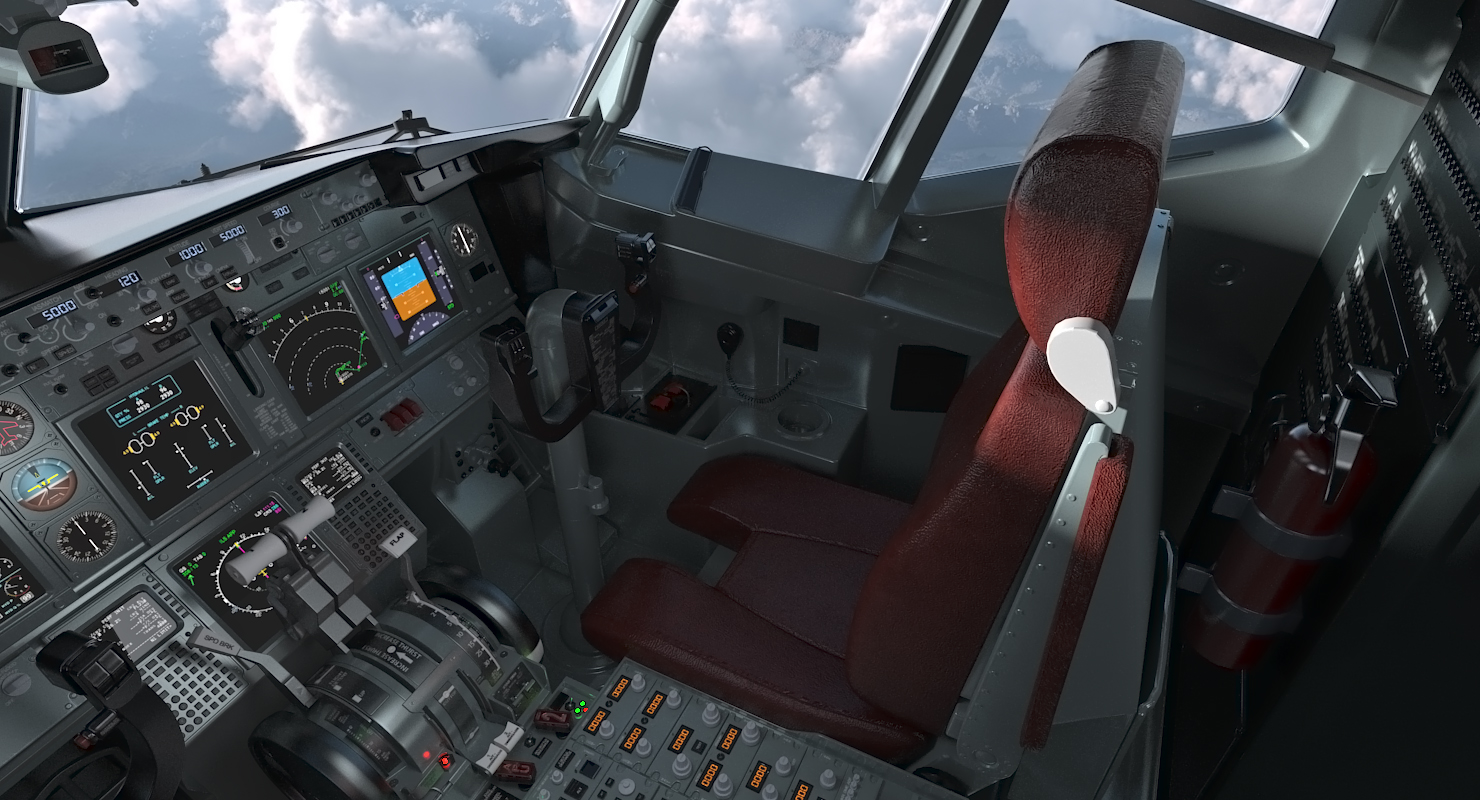3D Boeing 737 800 with Interior American Airlines