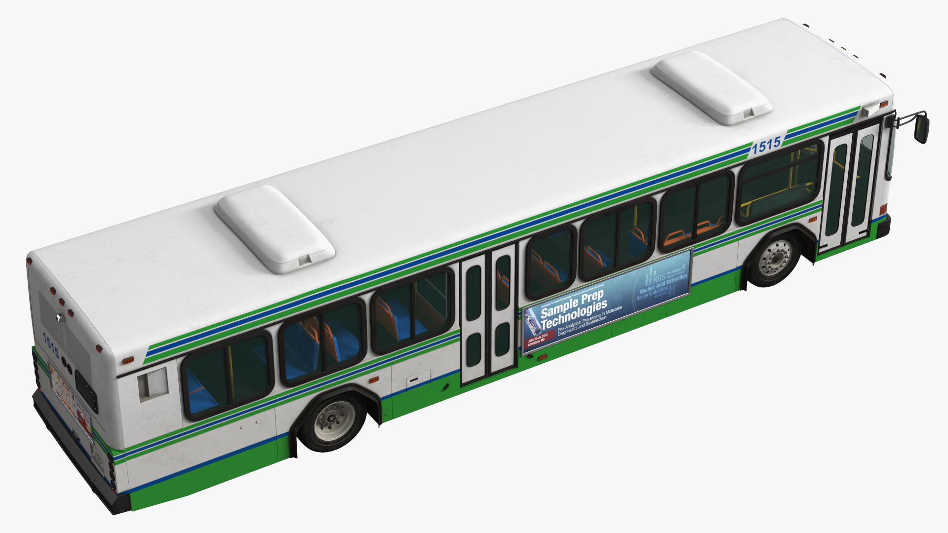 3D Gillig Low Floor Advantage Bus Simple Interior