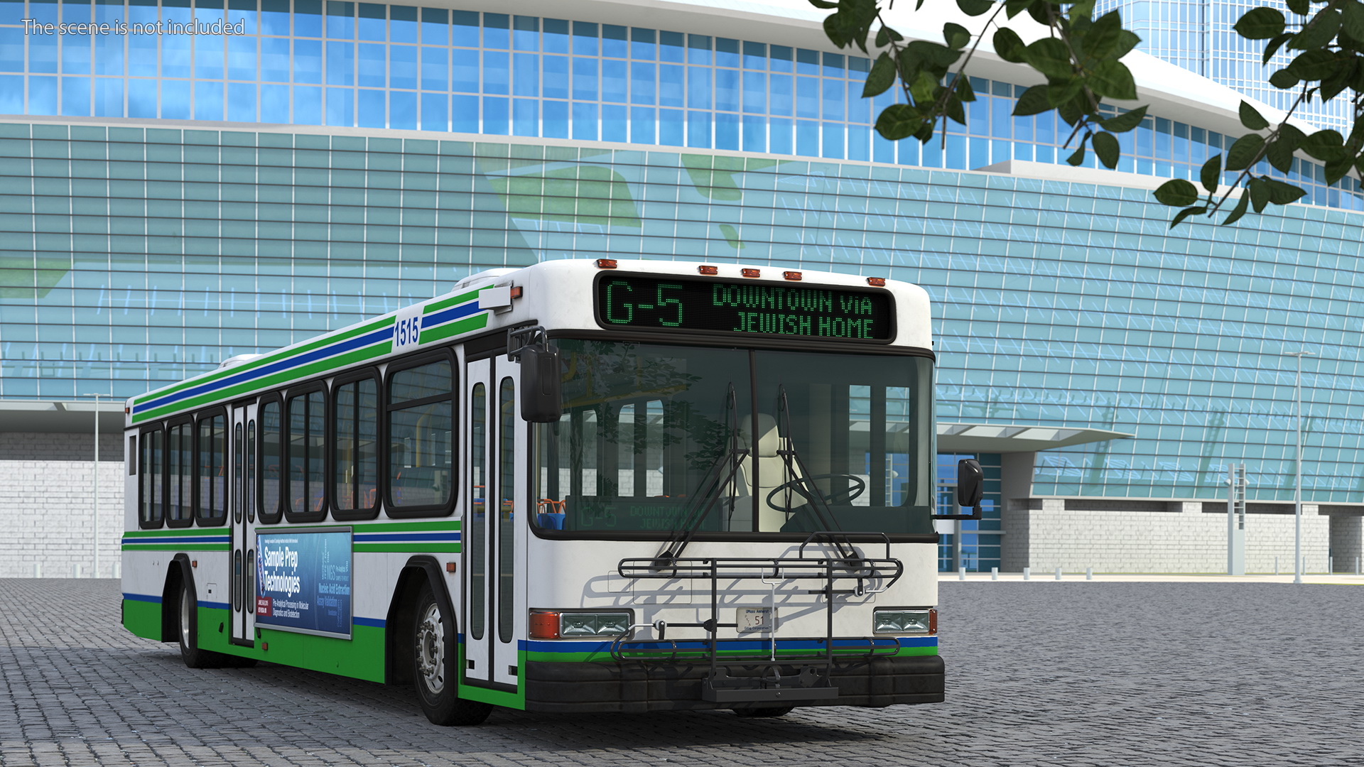 3D Gillig Low Floor Advantage Bus Simple Interior