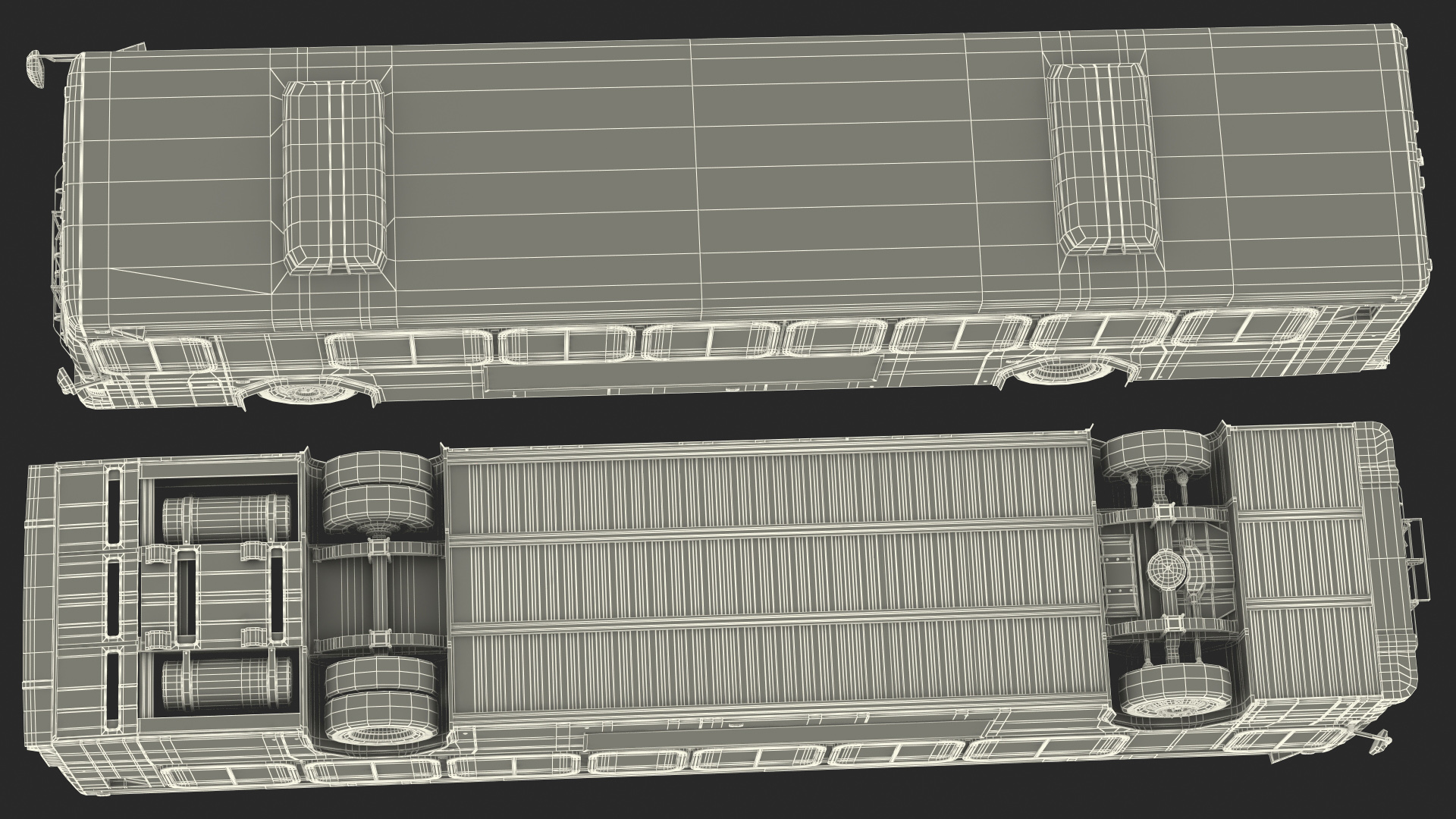 3D Gillig Low Floor Advantage Bus Simple Interior