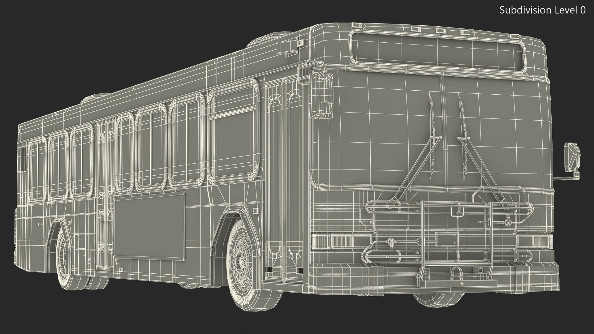 3D Gillig Low Floor Advantage Bus Simple Interior
