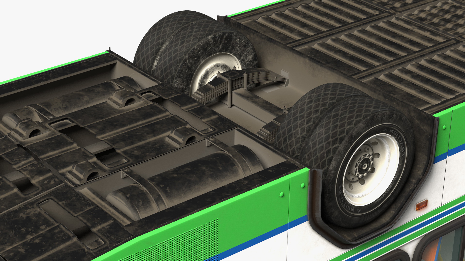3D Gillig Low Floor Advantage Bus Simple Interior