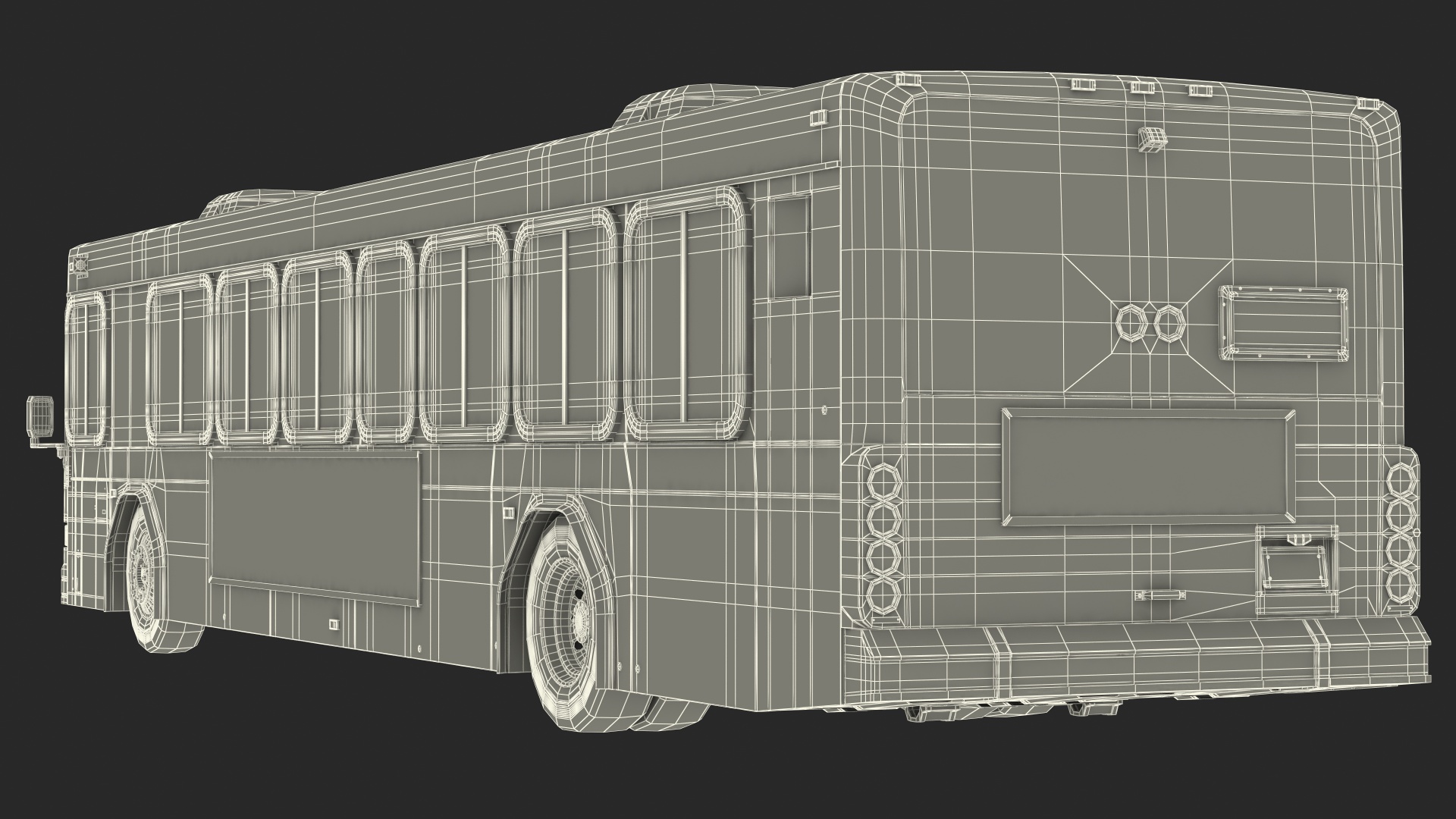 3D Gillig Low Floor Advantage Bus Simple Interior