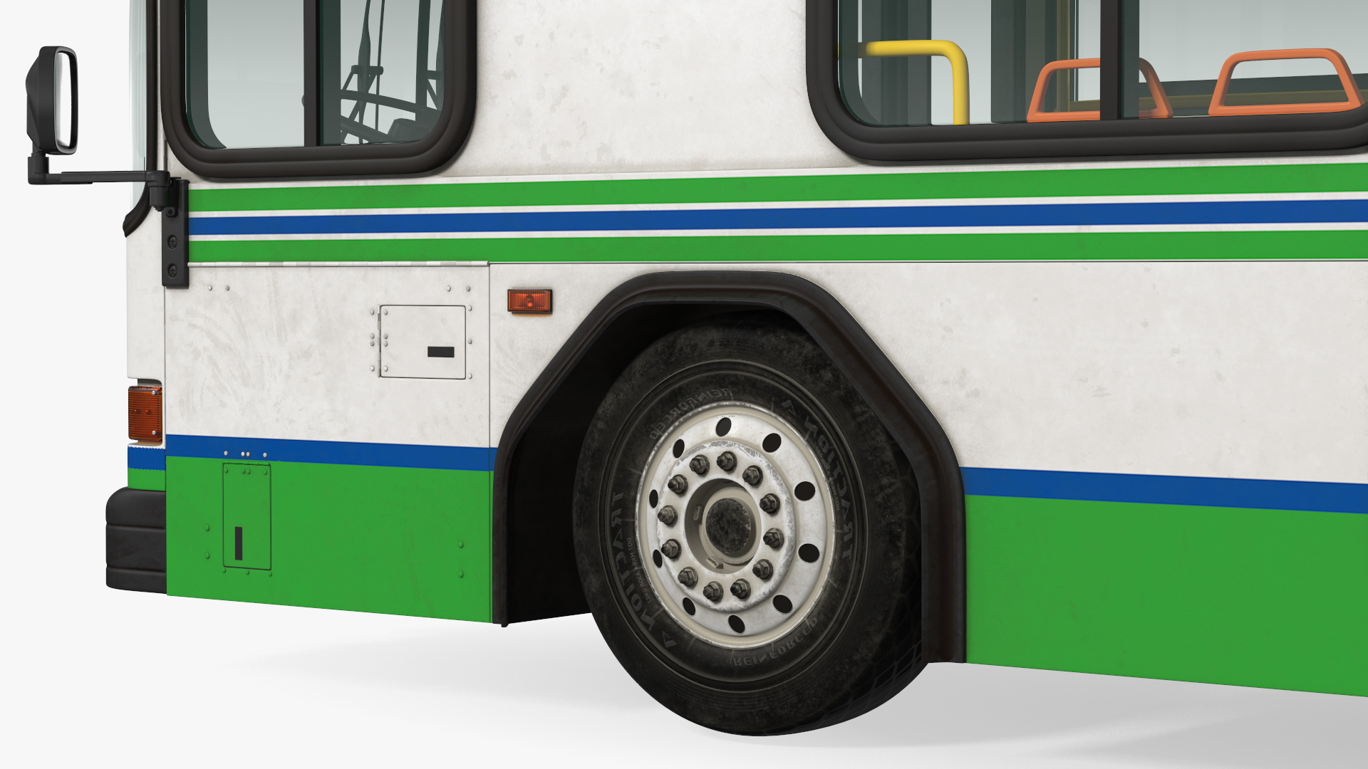 3D Gillig Low Floor Advantage Bus Simple Interior