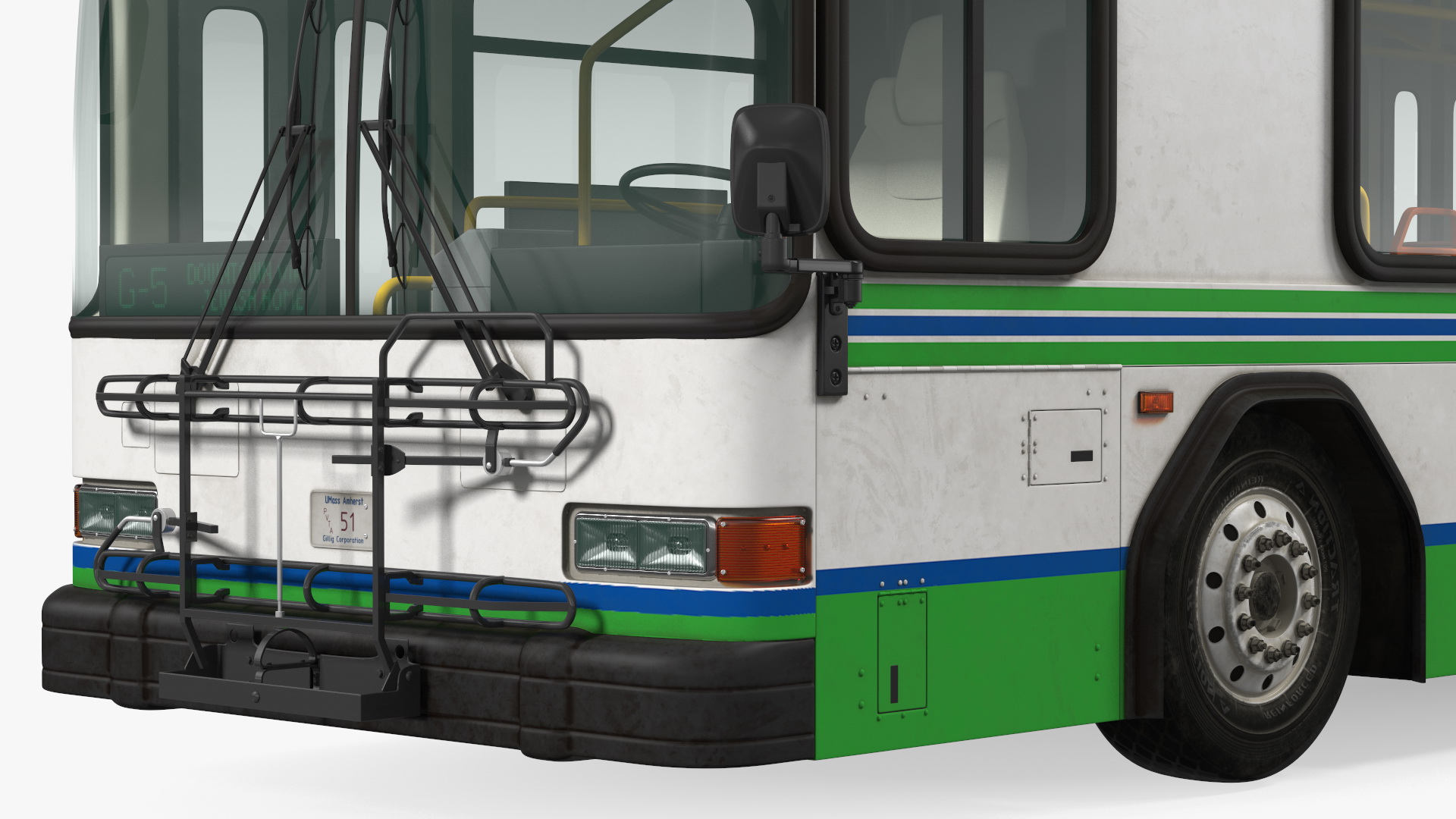 3D Gillig Low Floor Advantage Bus Simple Interior