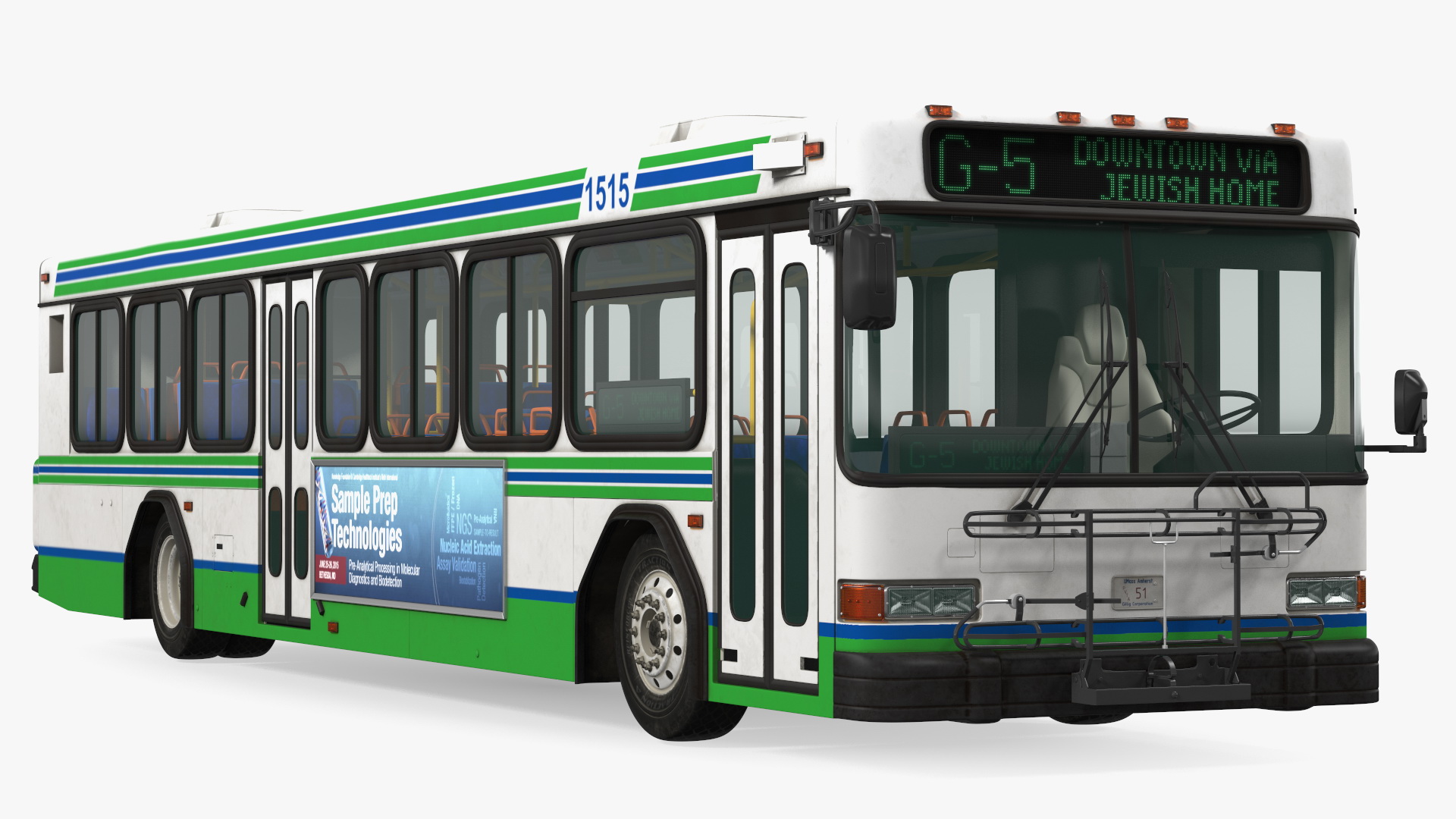 3D Gillig Low Floor Advantage Bus Simple Interior