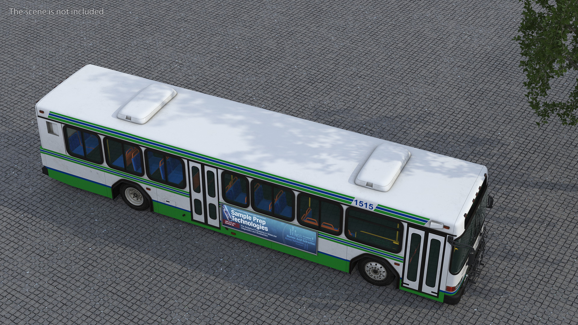 3D Gillig Low Floor Advantage Bus Simple Interior