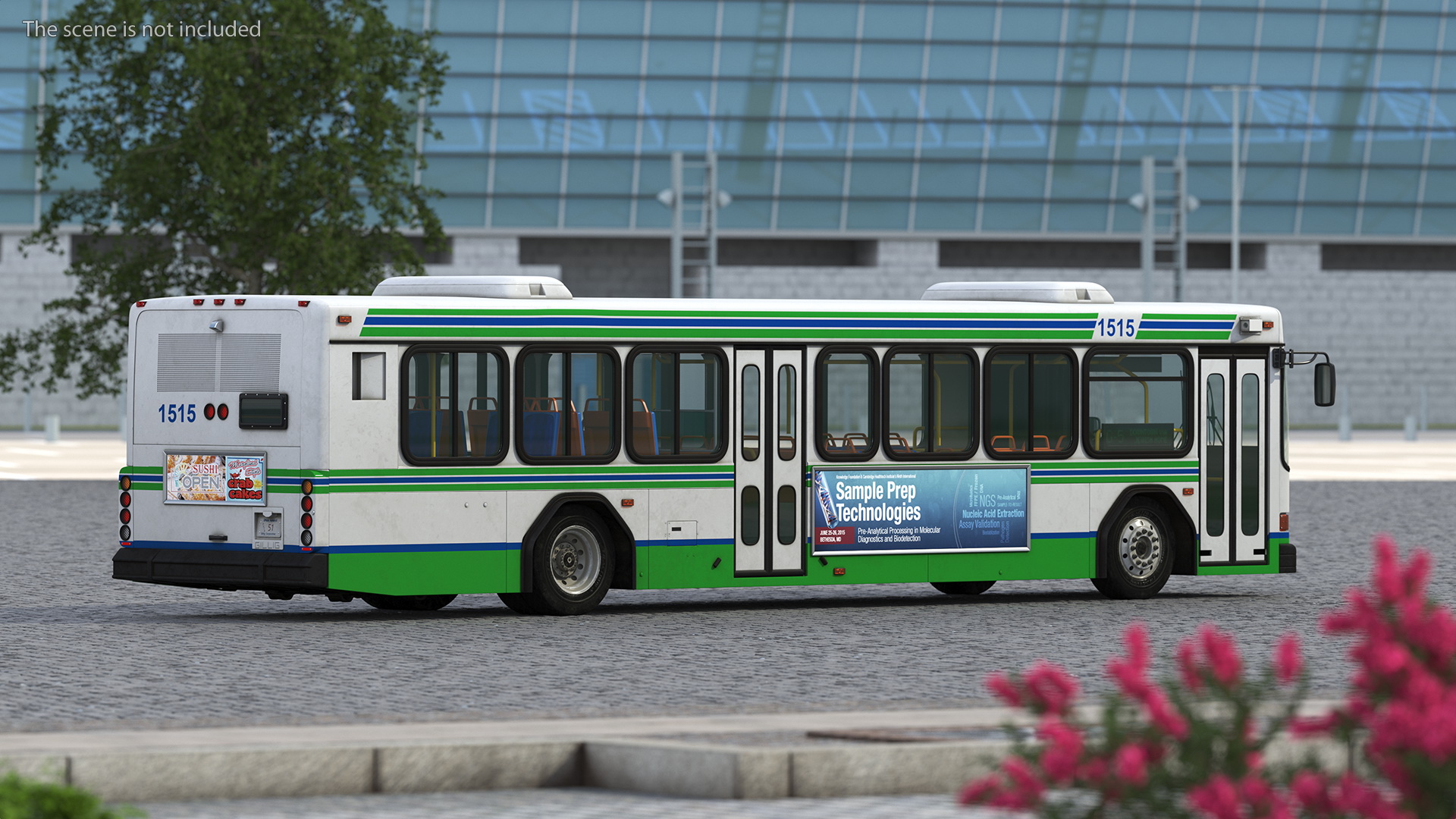 3D Gillig Low Floor Advantage Bus Simple Interior