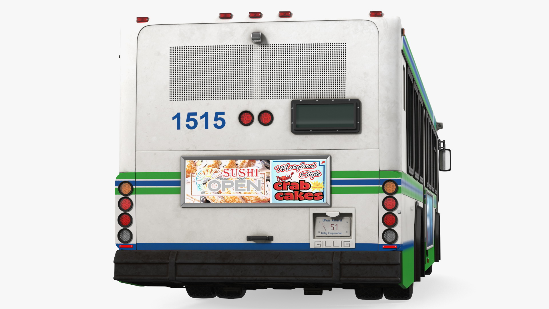 3D Gillig Low Floor Advantage Bus Simple Interior
