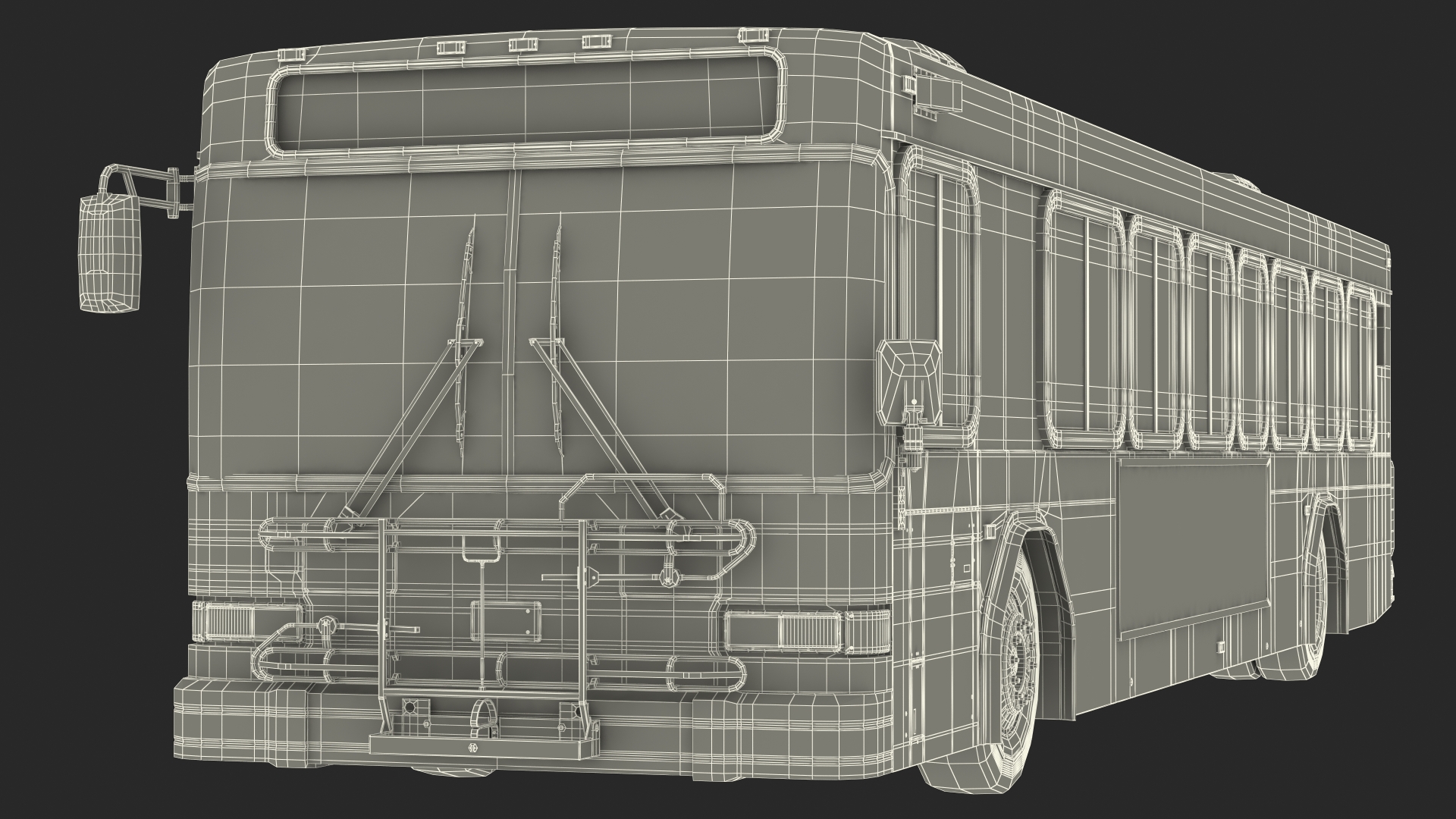 3D Gillig Low Floor Advantage Bus Simple Interior