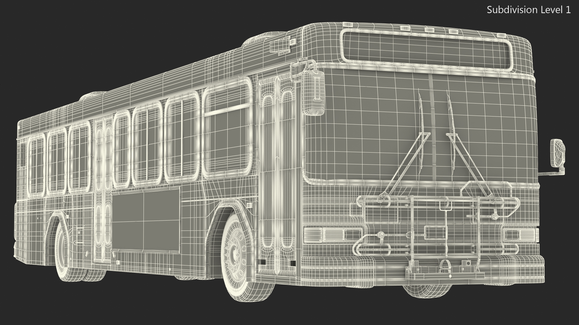 3D Gillig Low Floor Advantage Bus Simple Interior