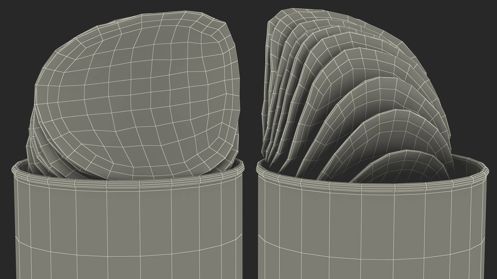 3D model Open Tube of Potato Chips