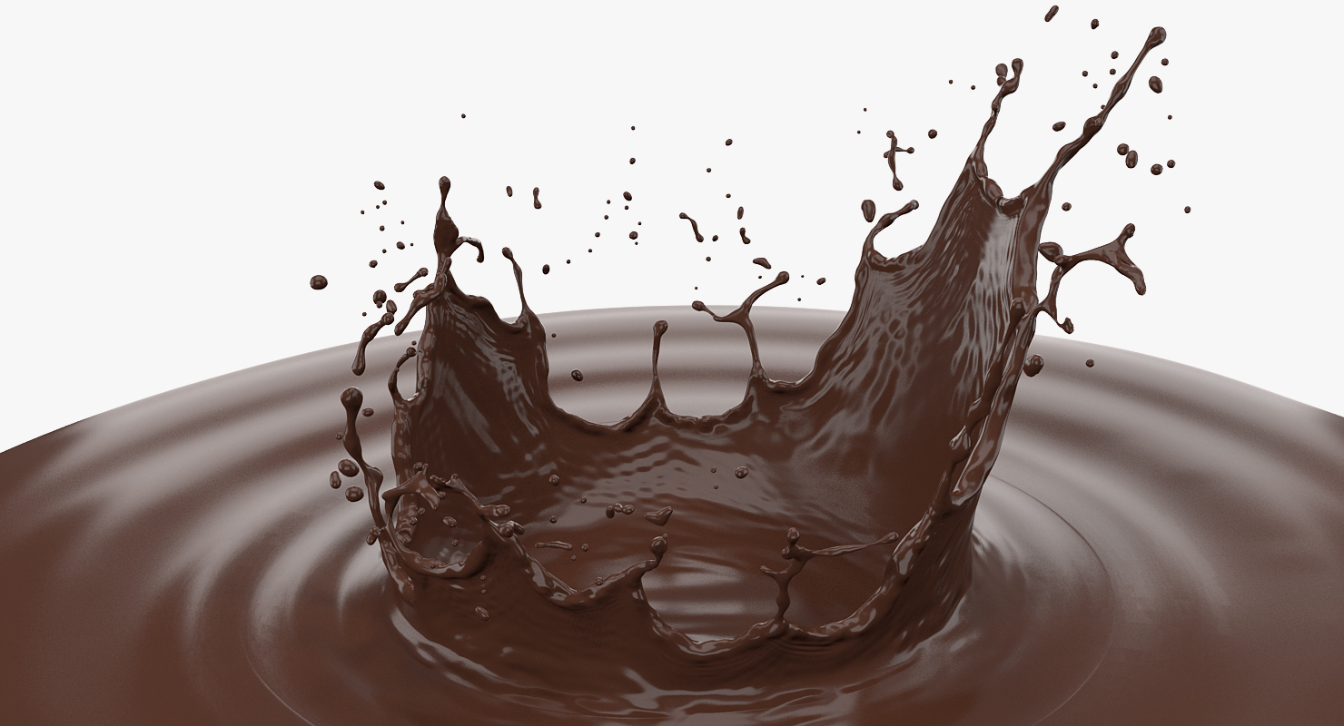 3D model Chocolate Bar Splash