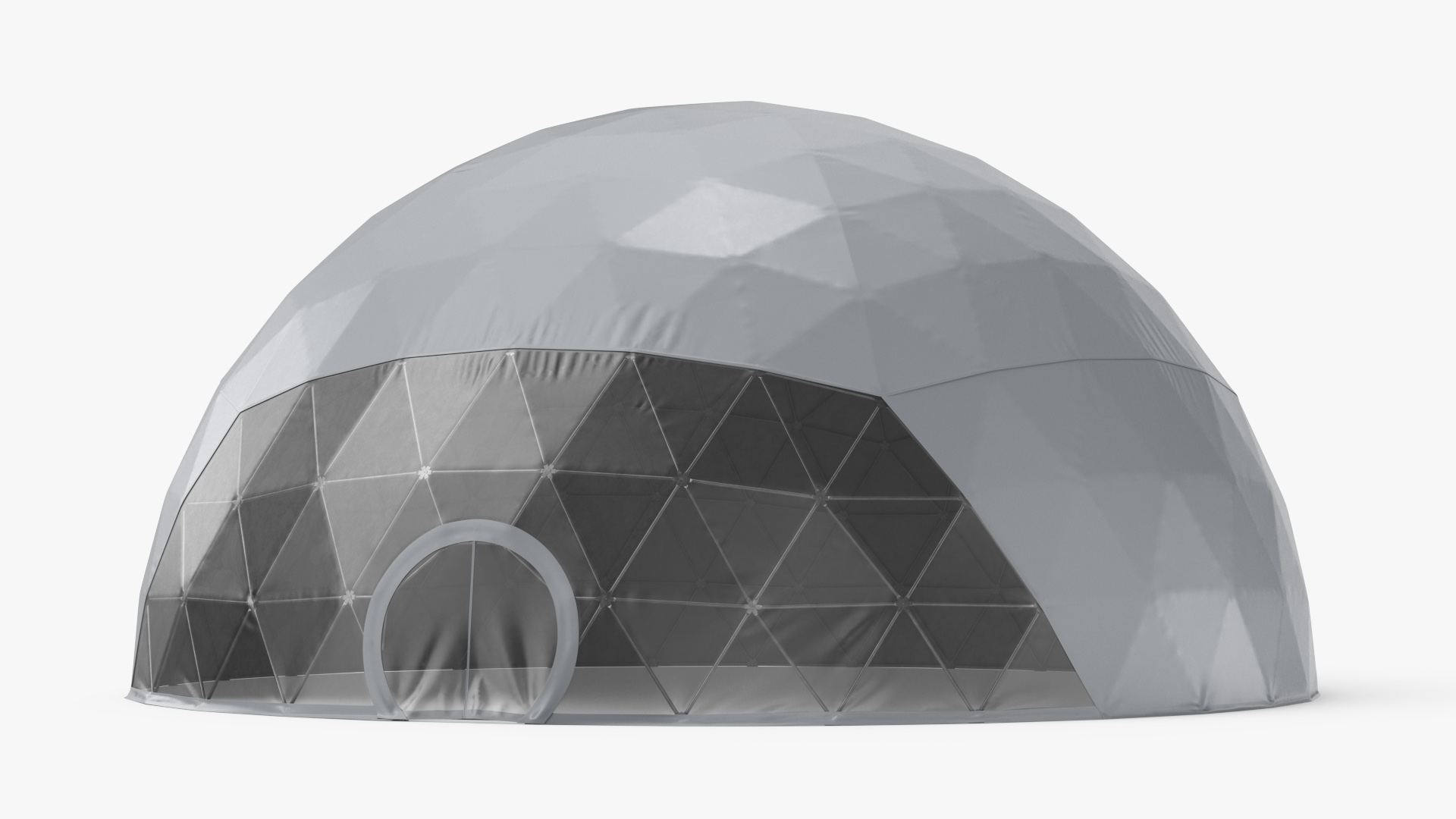 Geodesic Event Dome Tent Grey 3D model