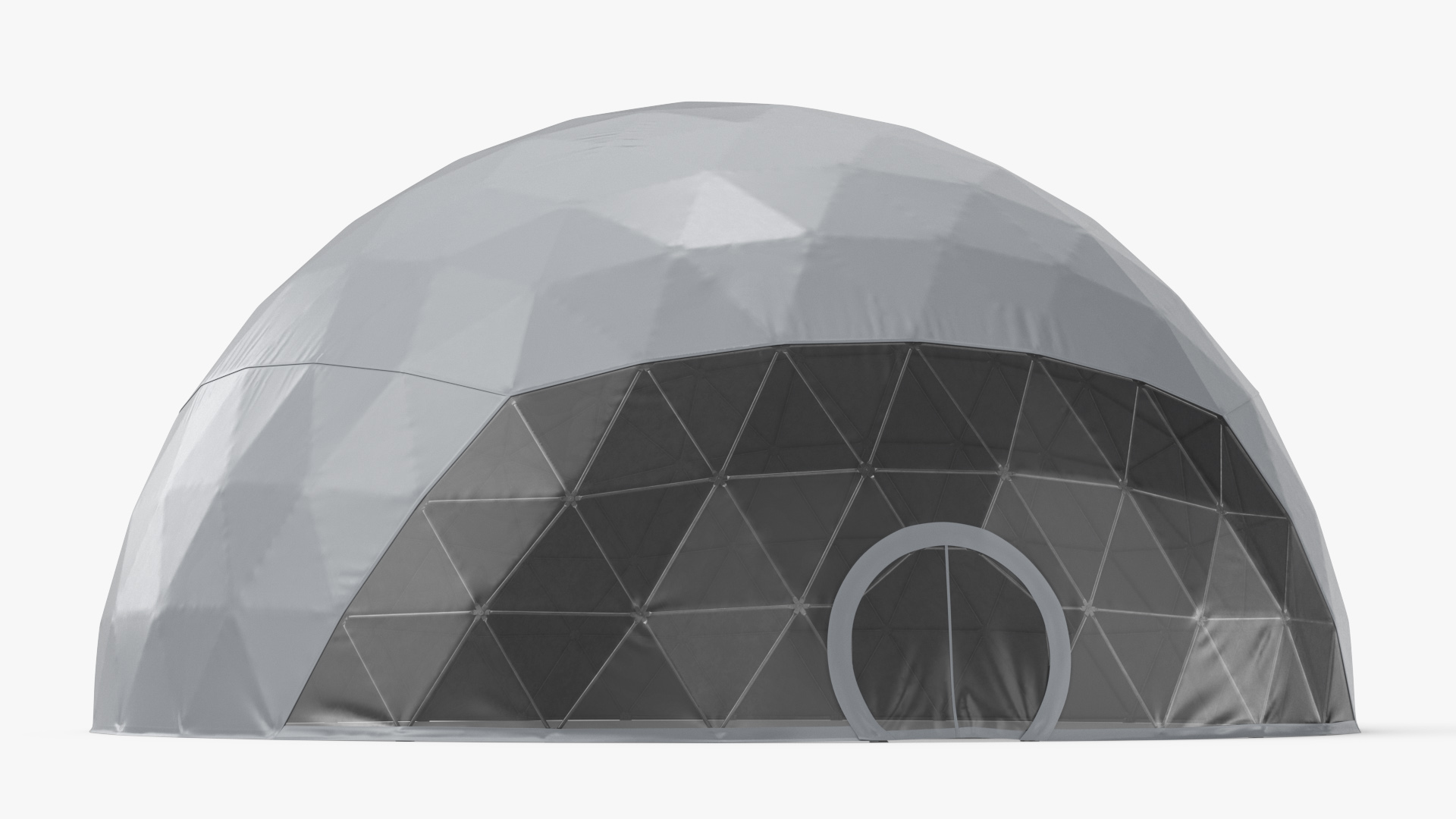 Geodesic Event Dome Tent Grey 3D model