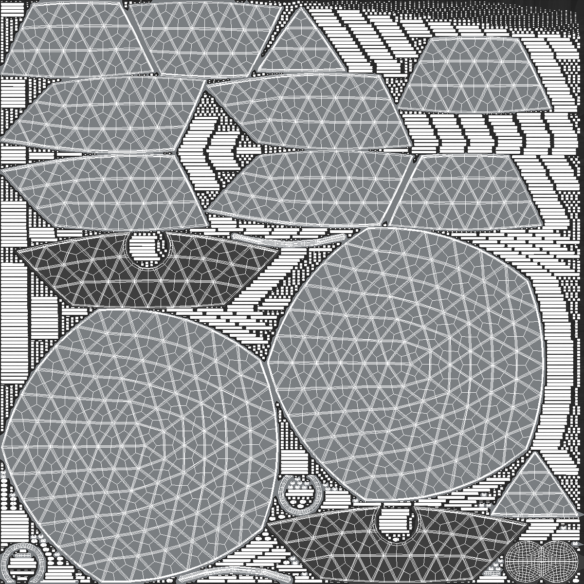 Geodesic Event Dome Tent Grey 3D model