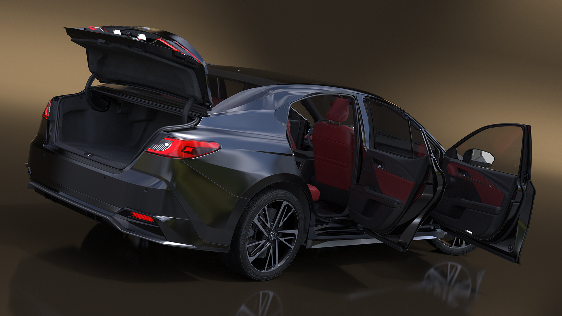 3D Toyota Camry 2025 Hybrid Underground Rigged model