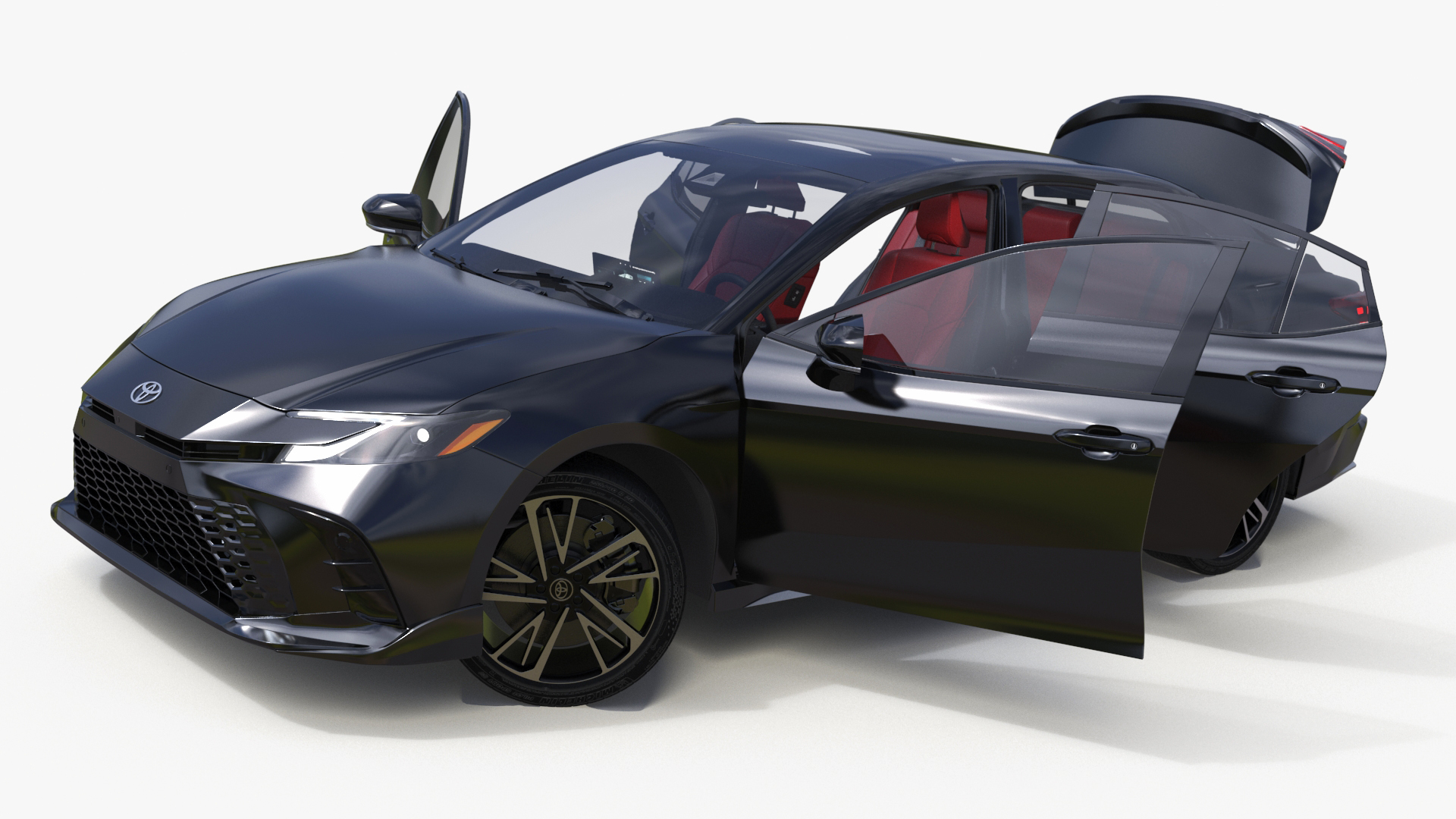 3D Toyota Camry 2025 Hybrid Underground Rigged model