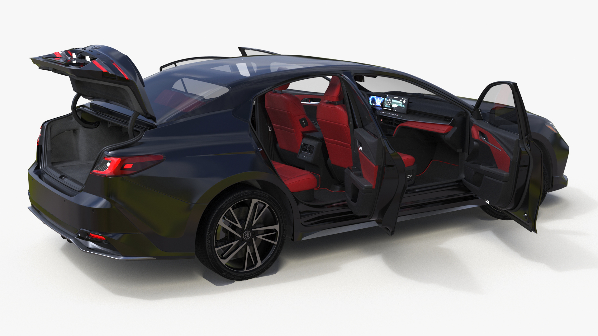 3D Toyota Camry 2025 Hybrid Underground Rigged model