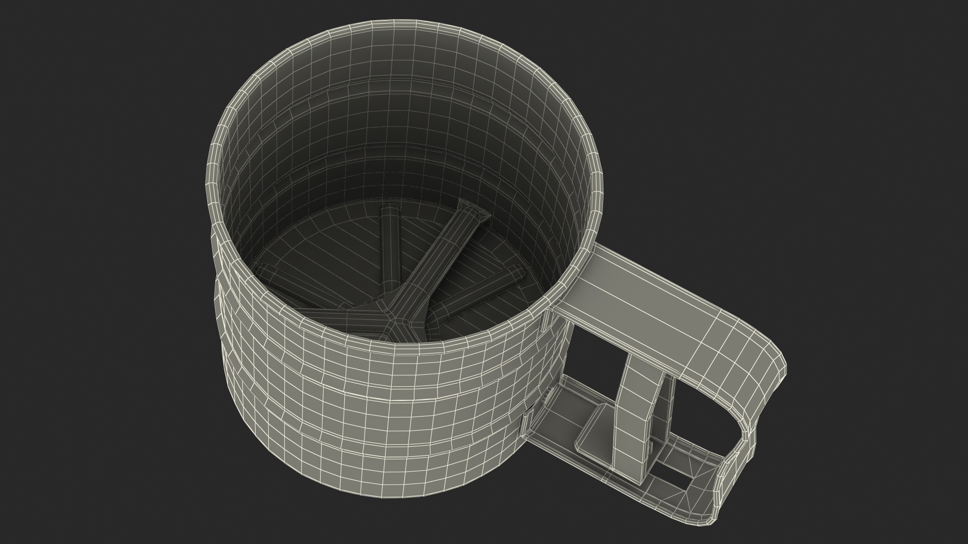 3D Stainless Steel Flour Sifter model