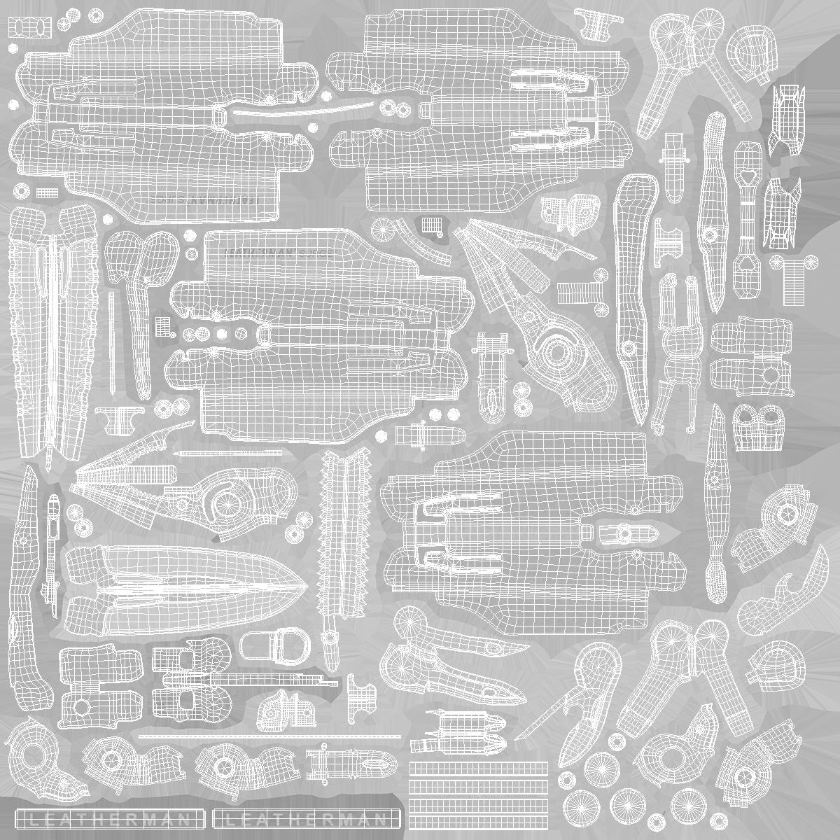 Leatherman Surge Multitool Black Closed 3D model