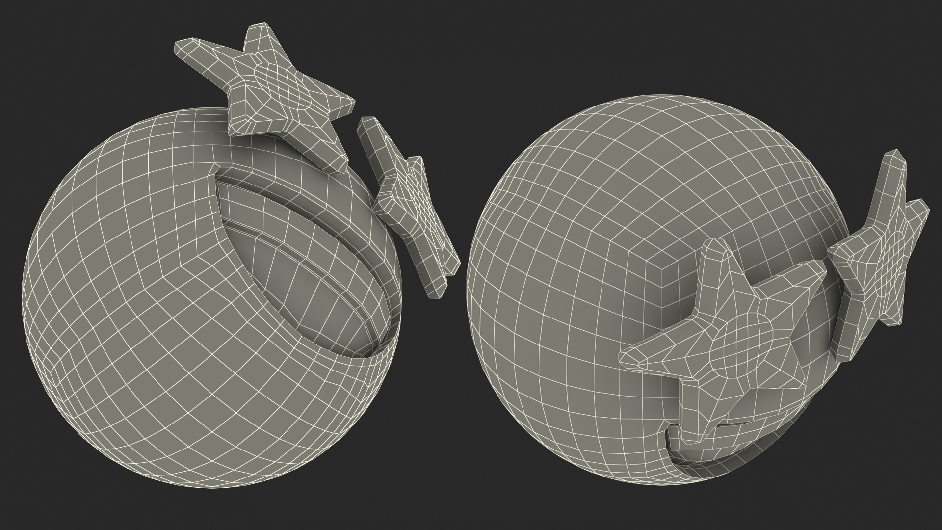3D model Star Eyes Emoji