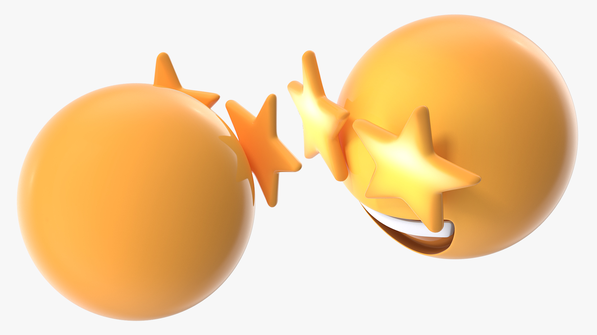 3D model Star Eyes Emoji