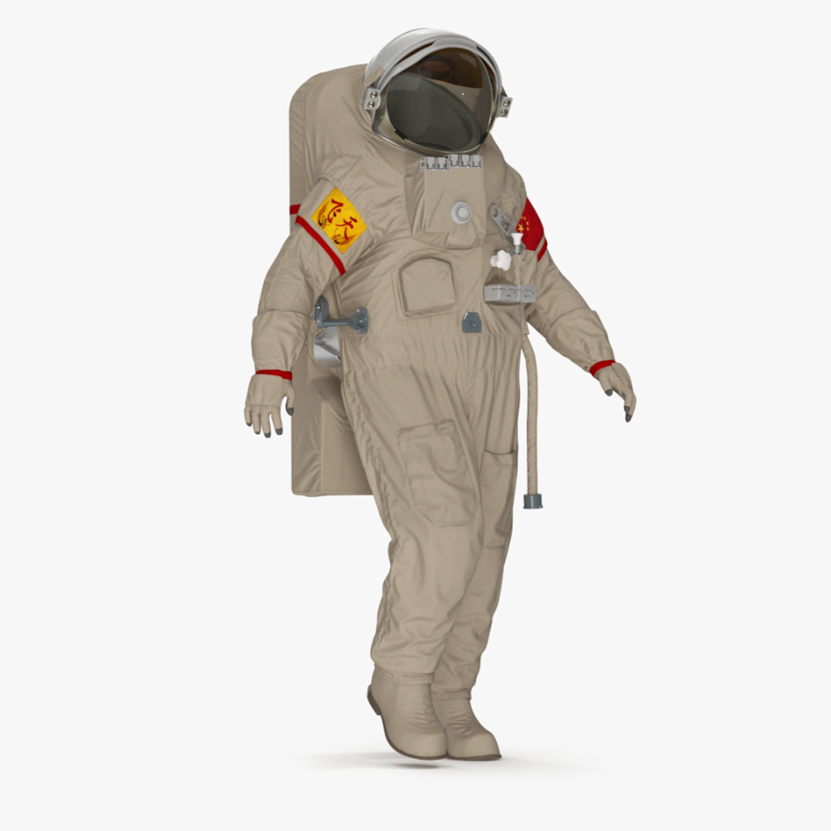 3D model China Feitian Space Suit Rigged for Cinema 4D