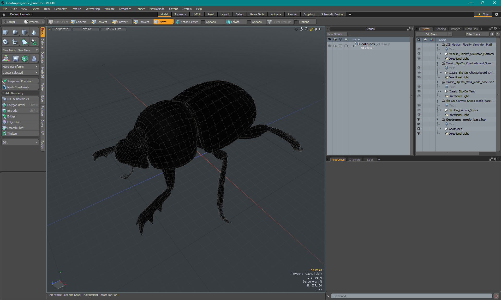 3D model Dung Beetle Standing