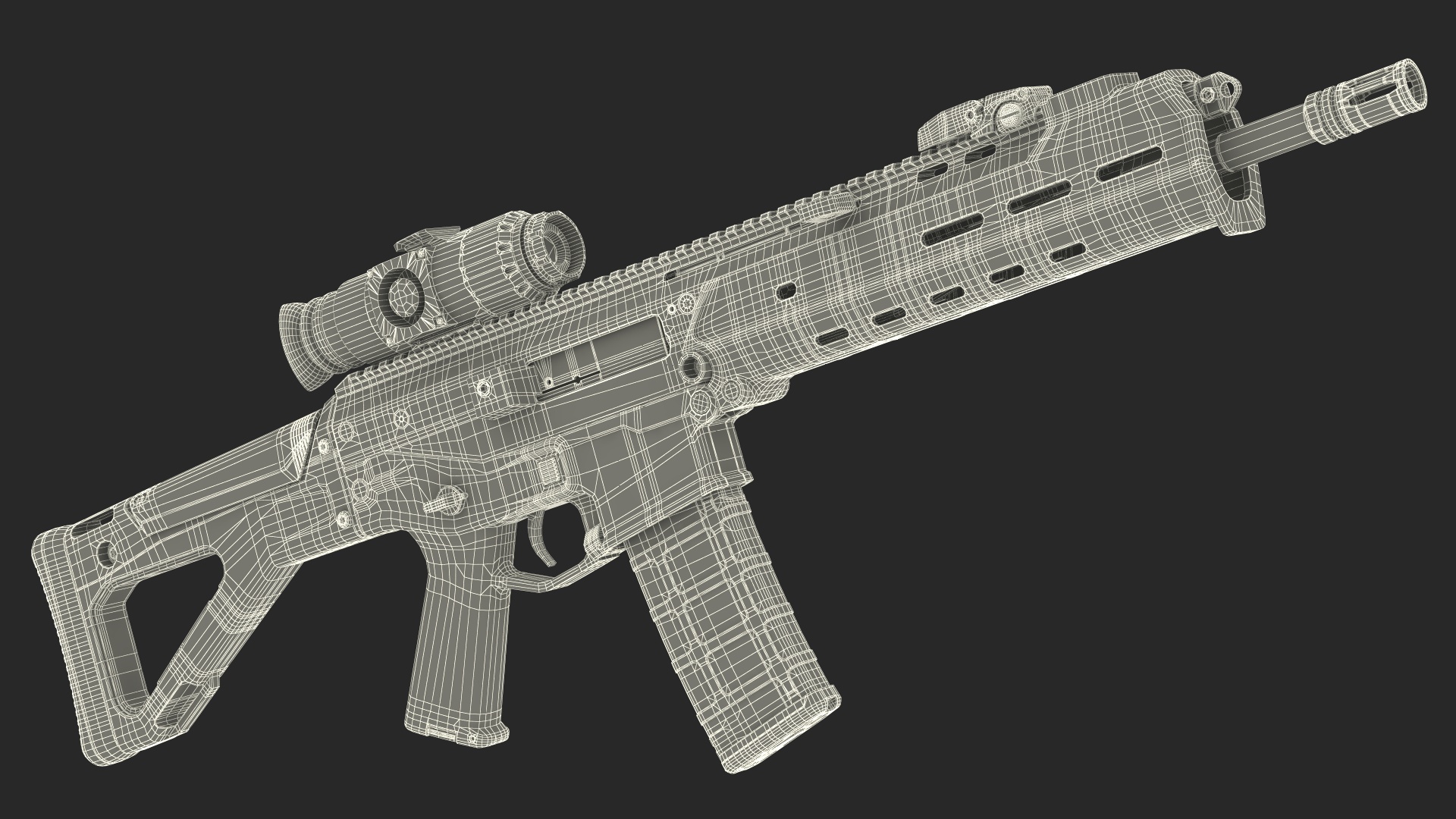 3D Concept Futuristic Soldier Aiming Pose model