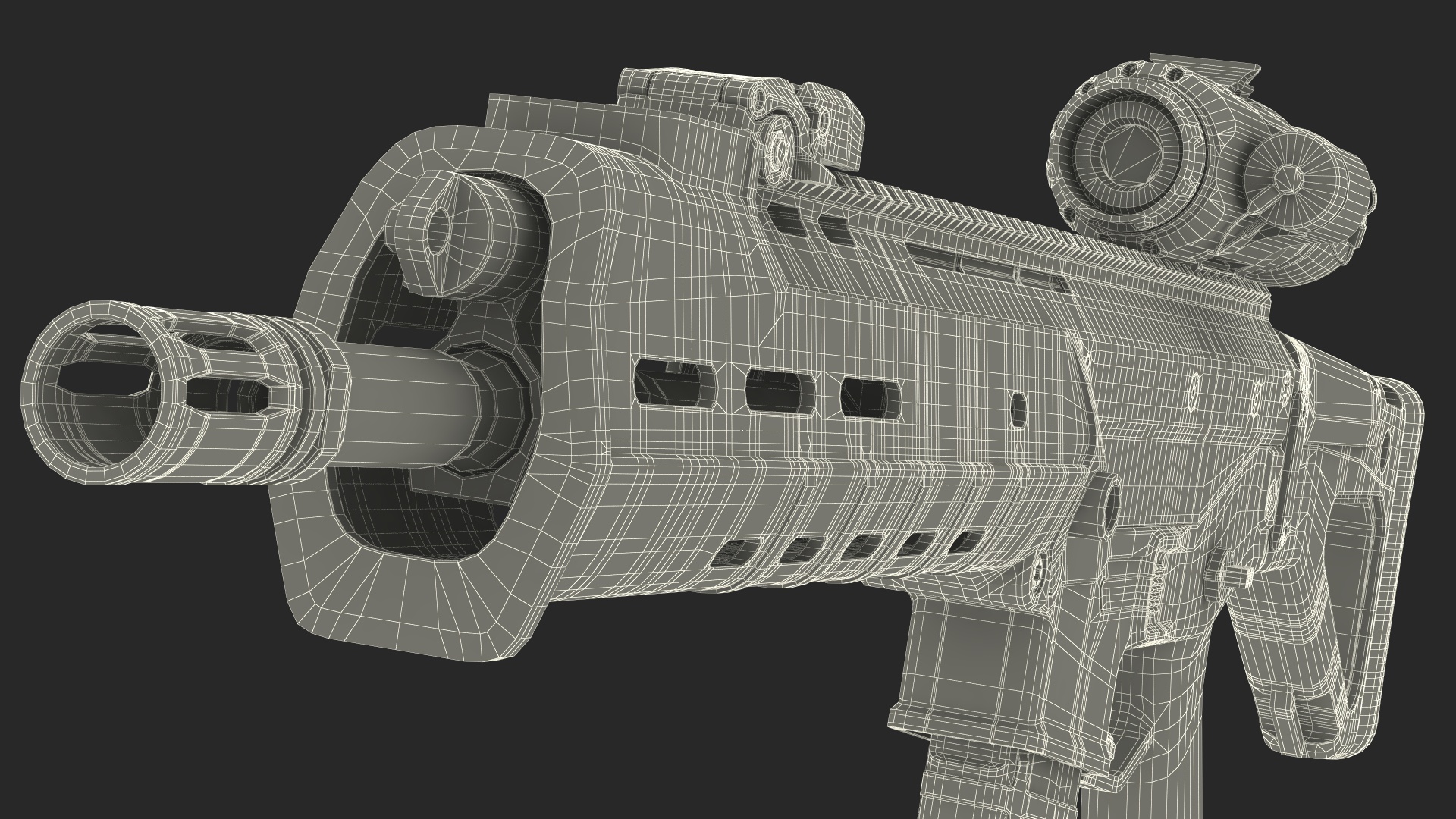 3D Concept Futuristic Soldier Aiming Pose model