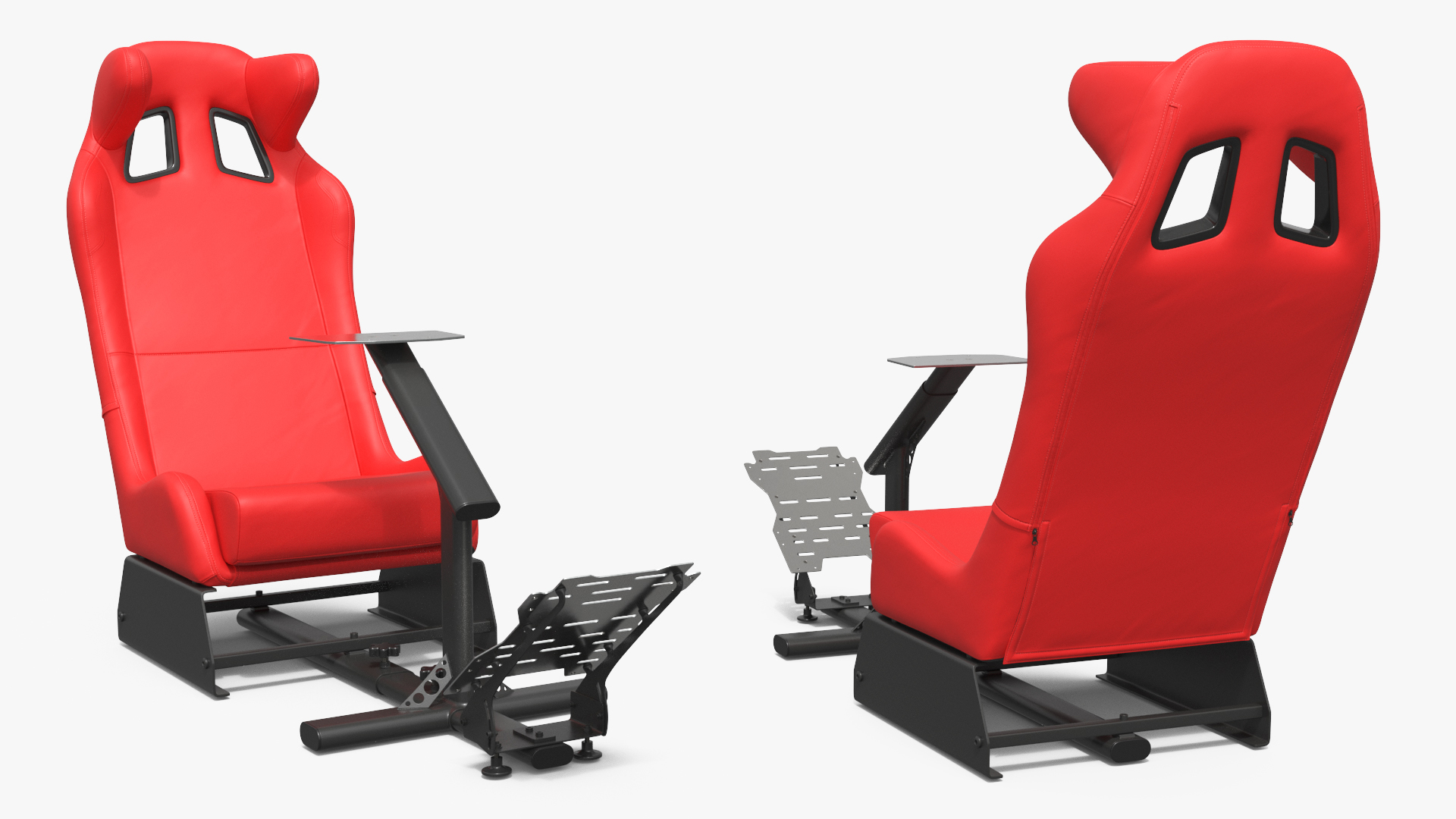 Racing Simulator Seat with Pedal Mount - view 2