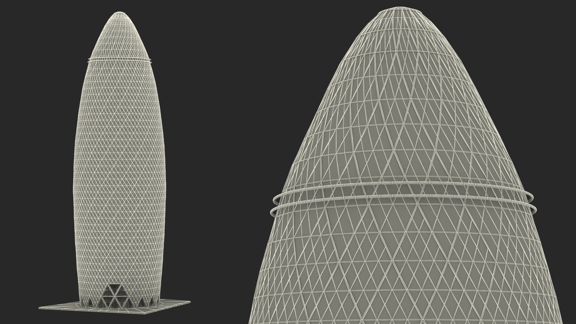 3D Commercial Skyscraper 30 St Mary Axe