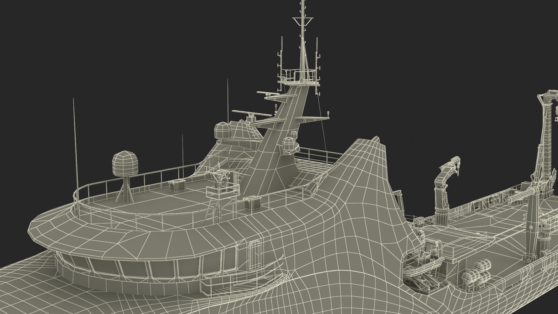 Zhu Hai Yun Ship for Transporting and Launching Drones 3D model