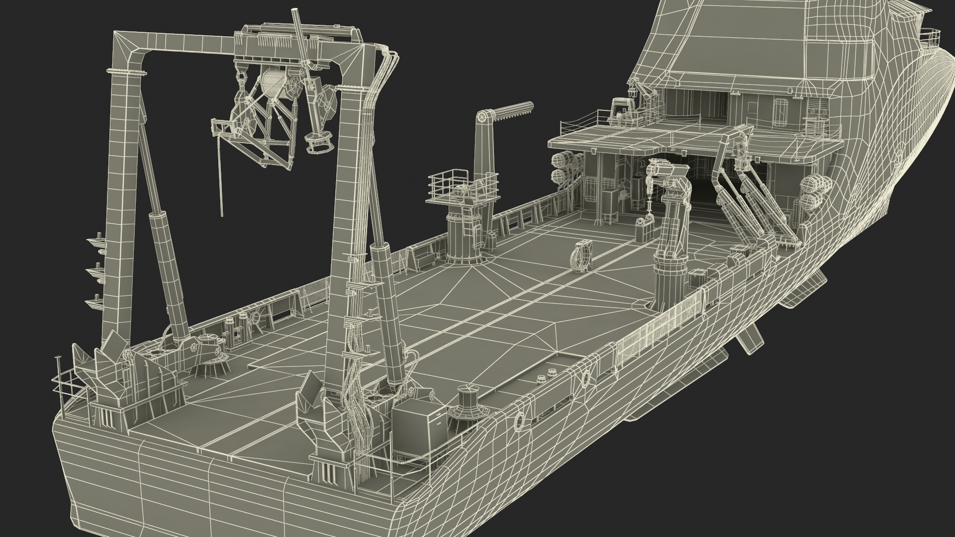 Zhu Hai Yun Ship for Transporting and Launching Drones 3D model