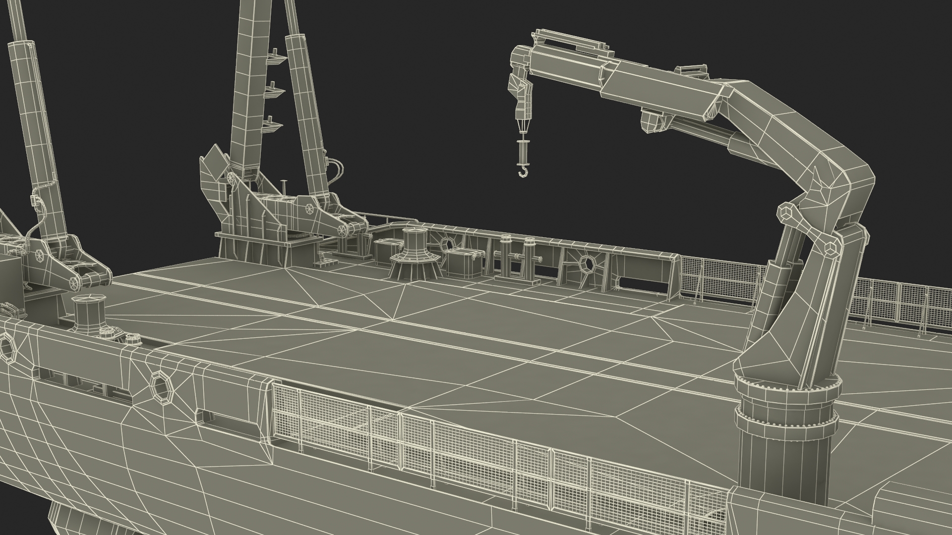 Zhu Hai Yun Ship for Transporting and Launching Drones 3D model