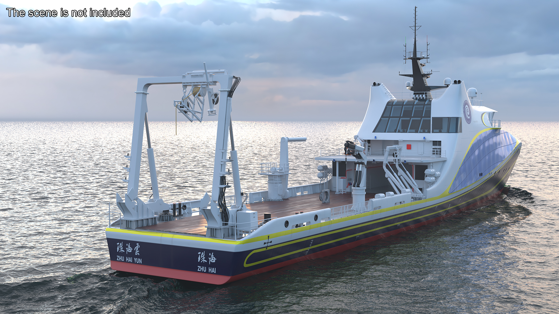Zhu Hai Yun Ship for Transporting and Launching Drones 3D model