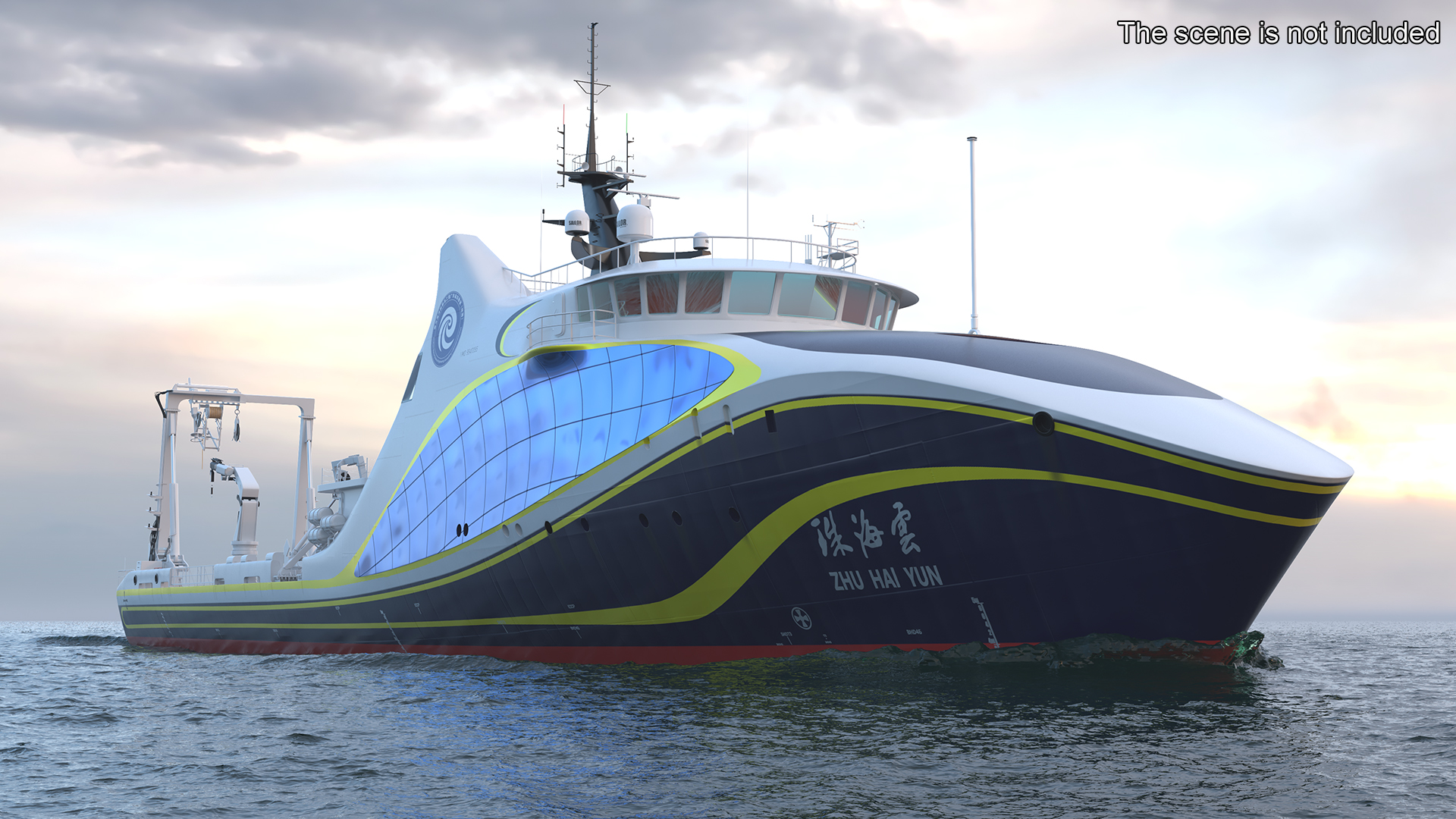 Zhu Hai Yun Ship for Transporting and Launching Drones 3D model